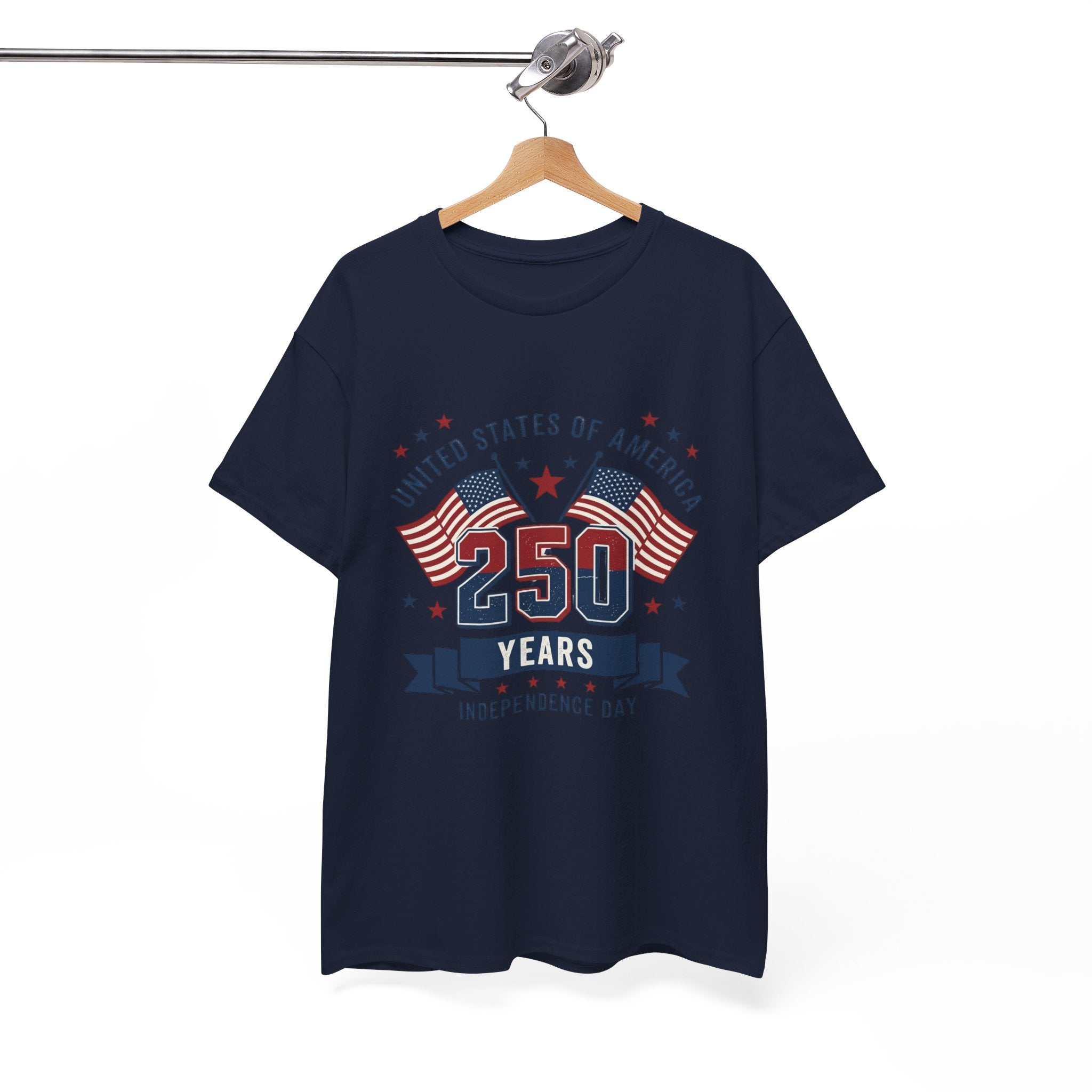 250 Years Independence Day T-Shirt — USA Flag Patriotic Tee
