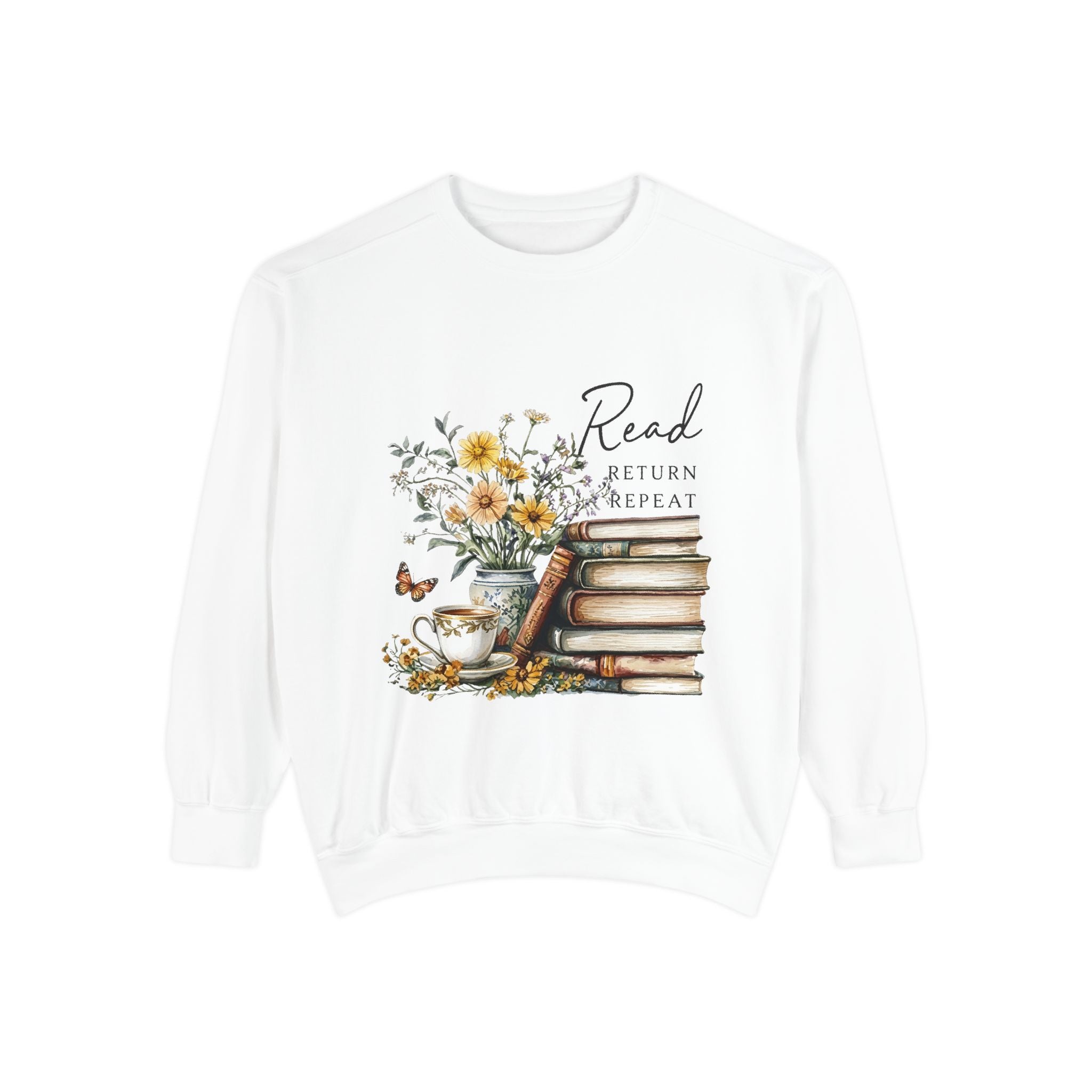 Book Lovers Garment-Dyed Sweatshirt