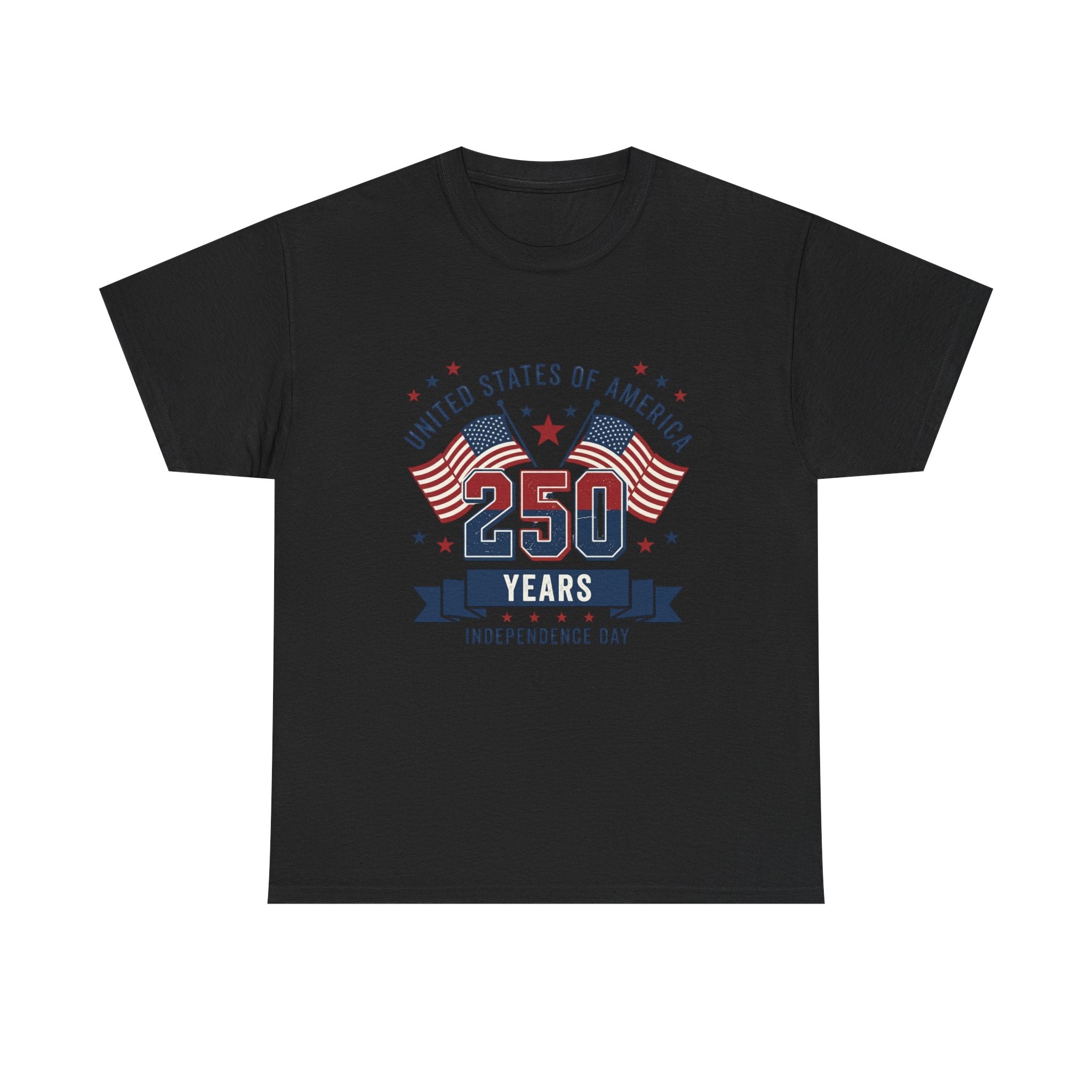 250 Years Independence Day T-Shirt — USA Flag Patriotic Tee