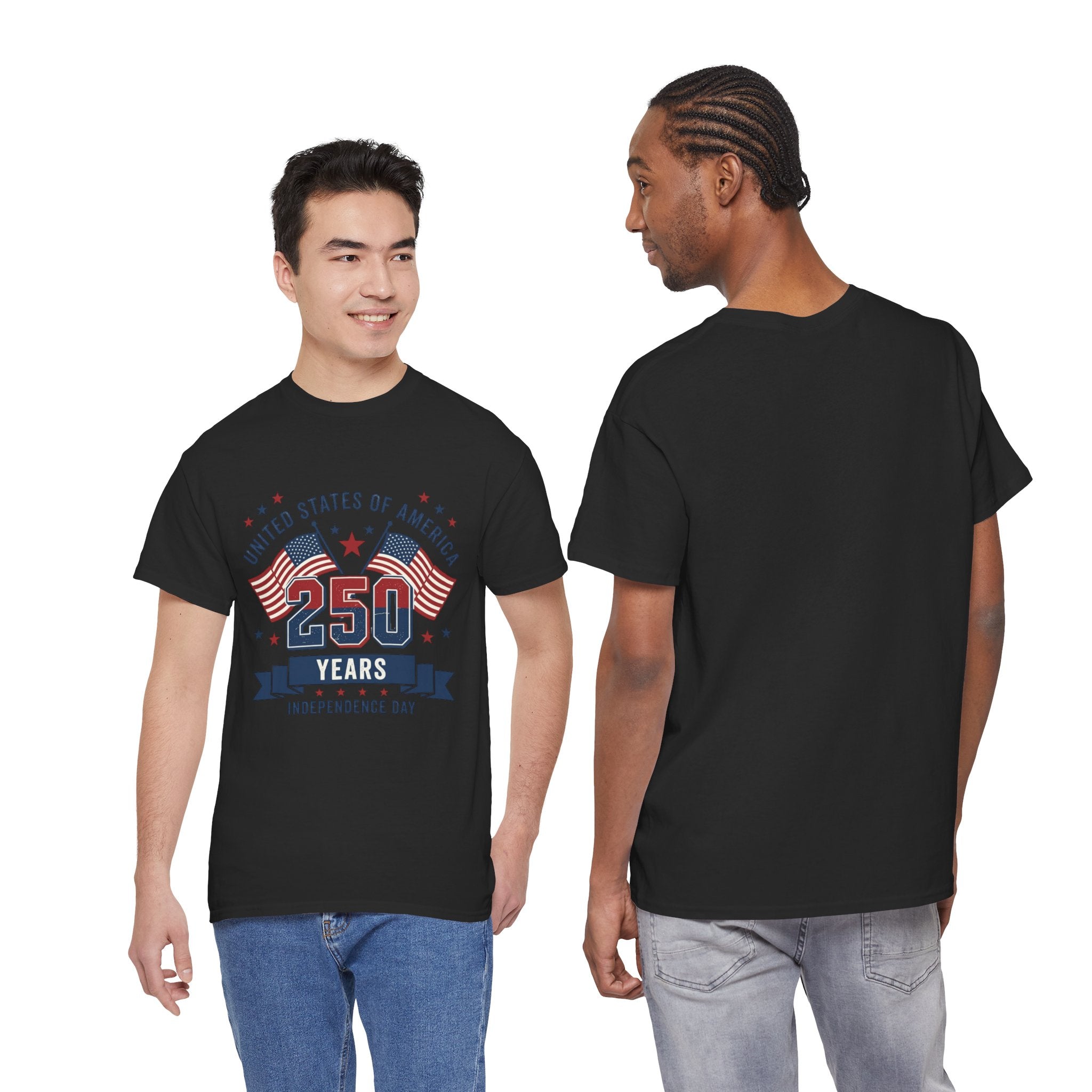 250 Years Independence Day T-Shirt — USA Flag Patriotic Tee