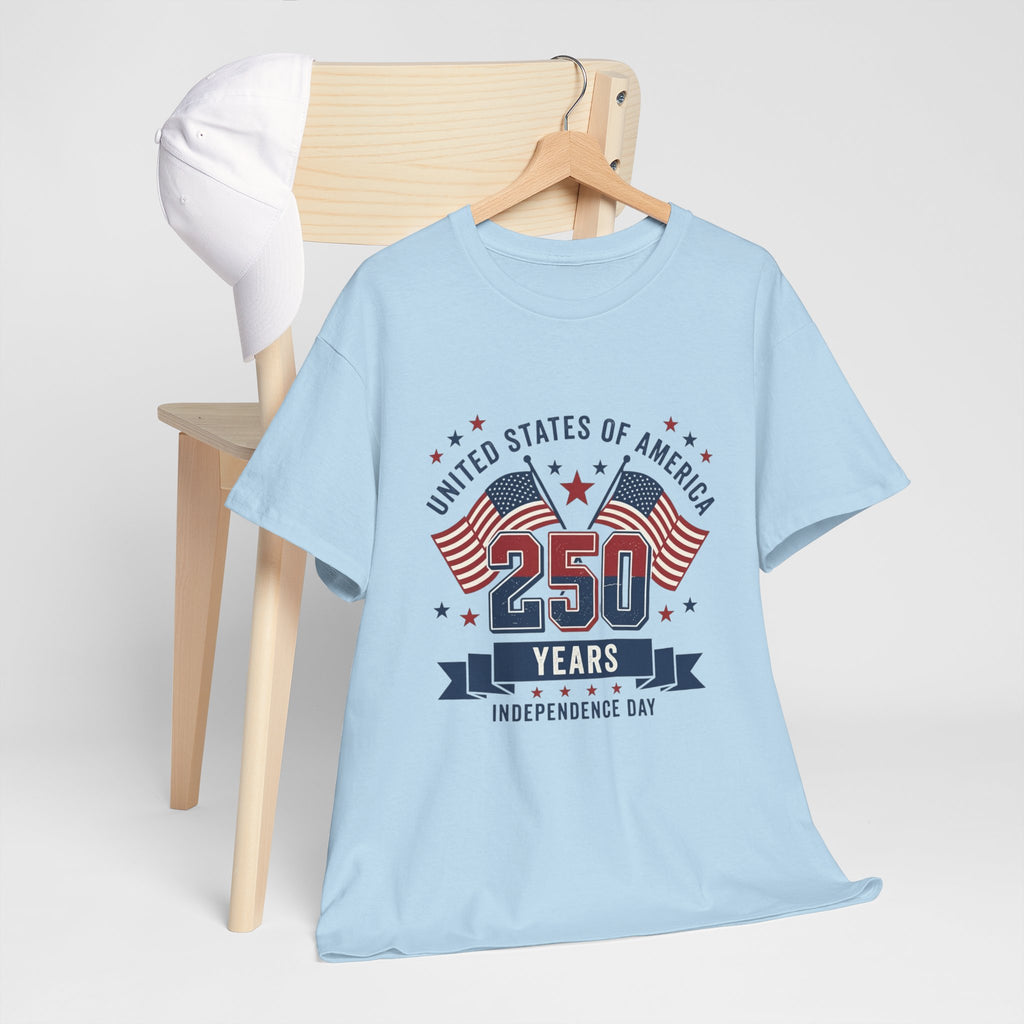 250 Years Independence Day T-Shirt — USA Flag Patriotic Tee