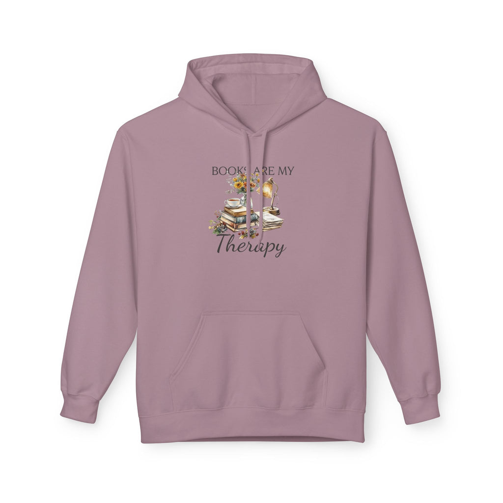 Books Are My Therapy Hoodie — Cozy Reader Sweatshirt Gift