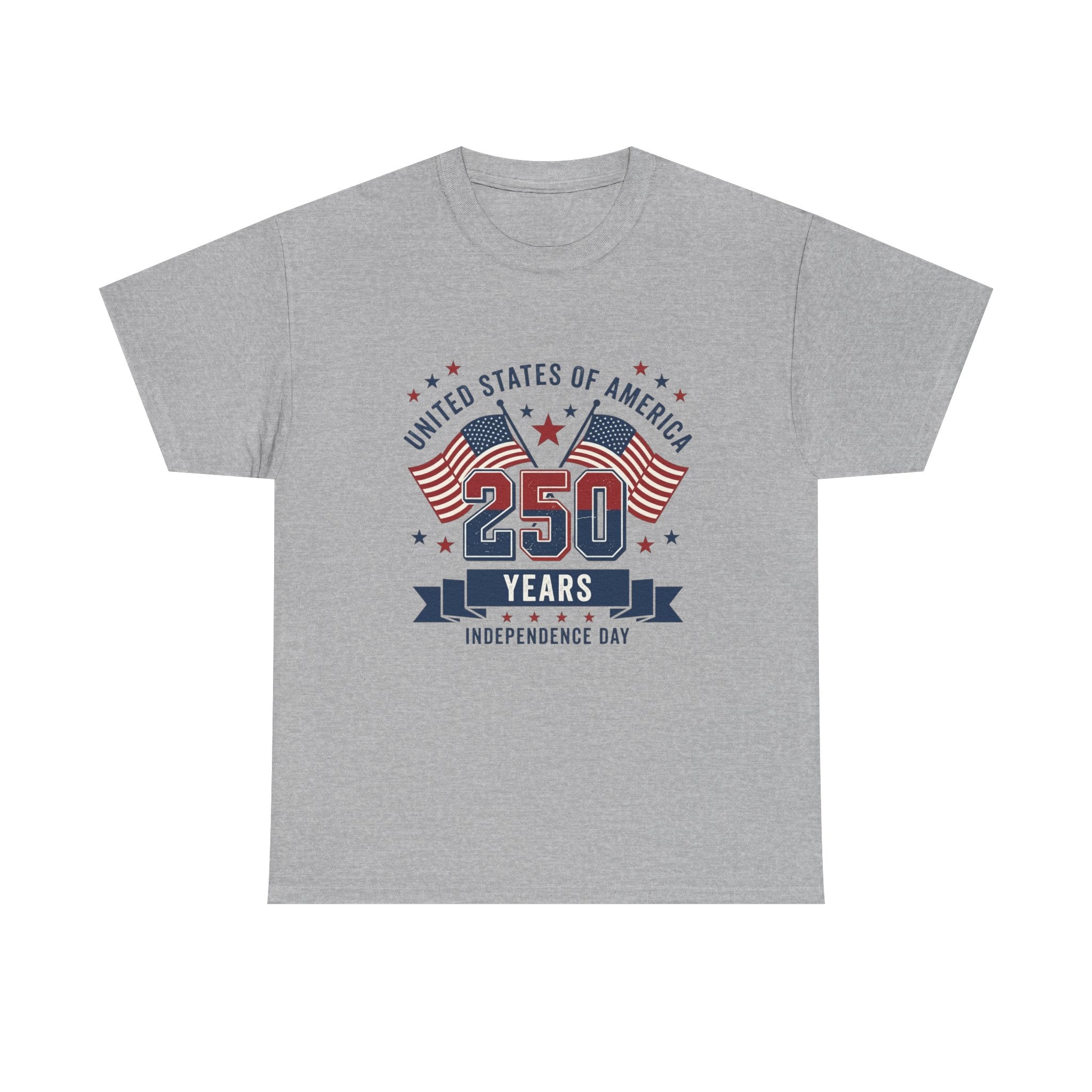 250 Years Independence Day T-Shirt — USA Flag Patriotic Tee