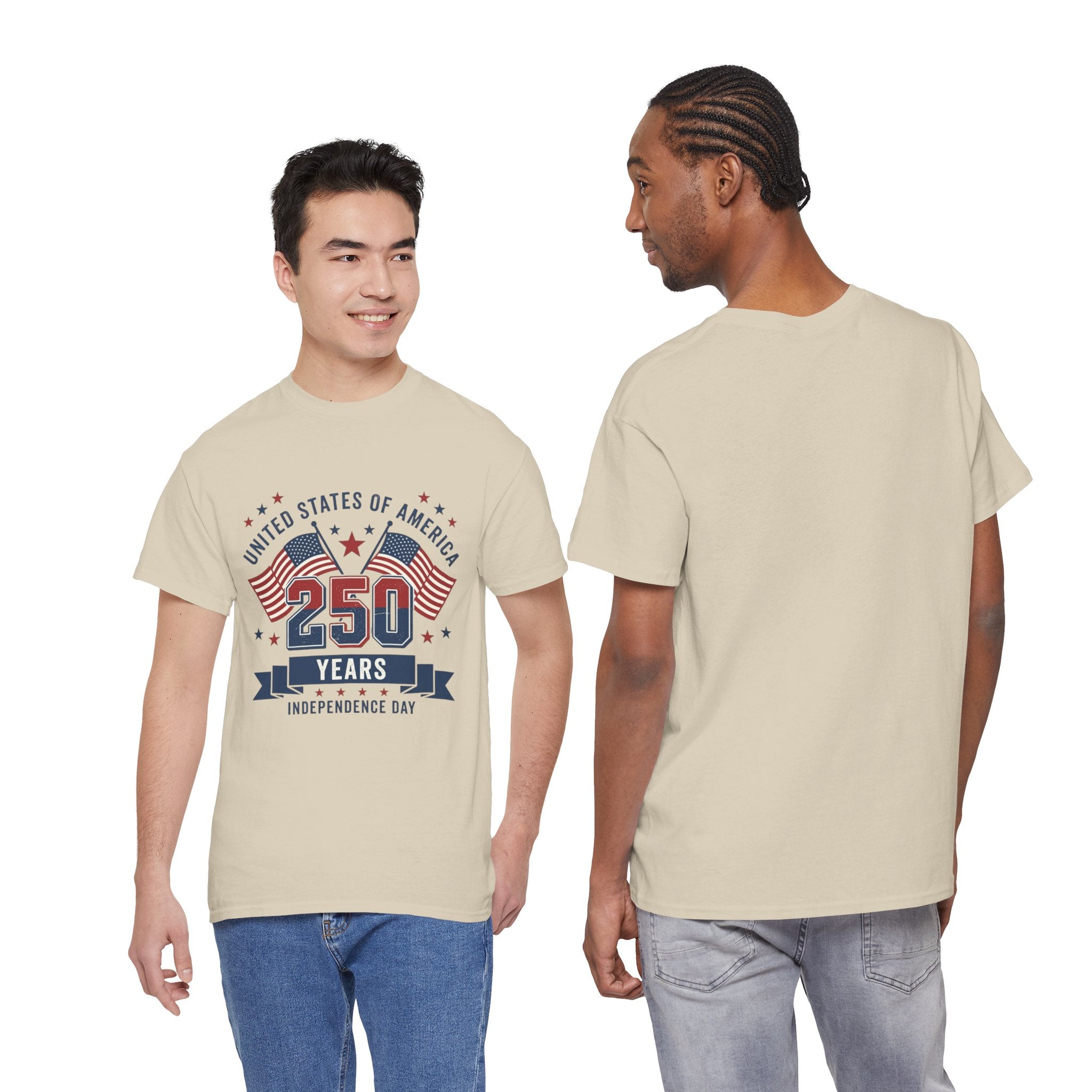 250 Years Independence Day T-Shirt — USA Flag Patriotic Tee