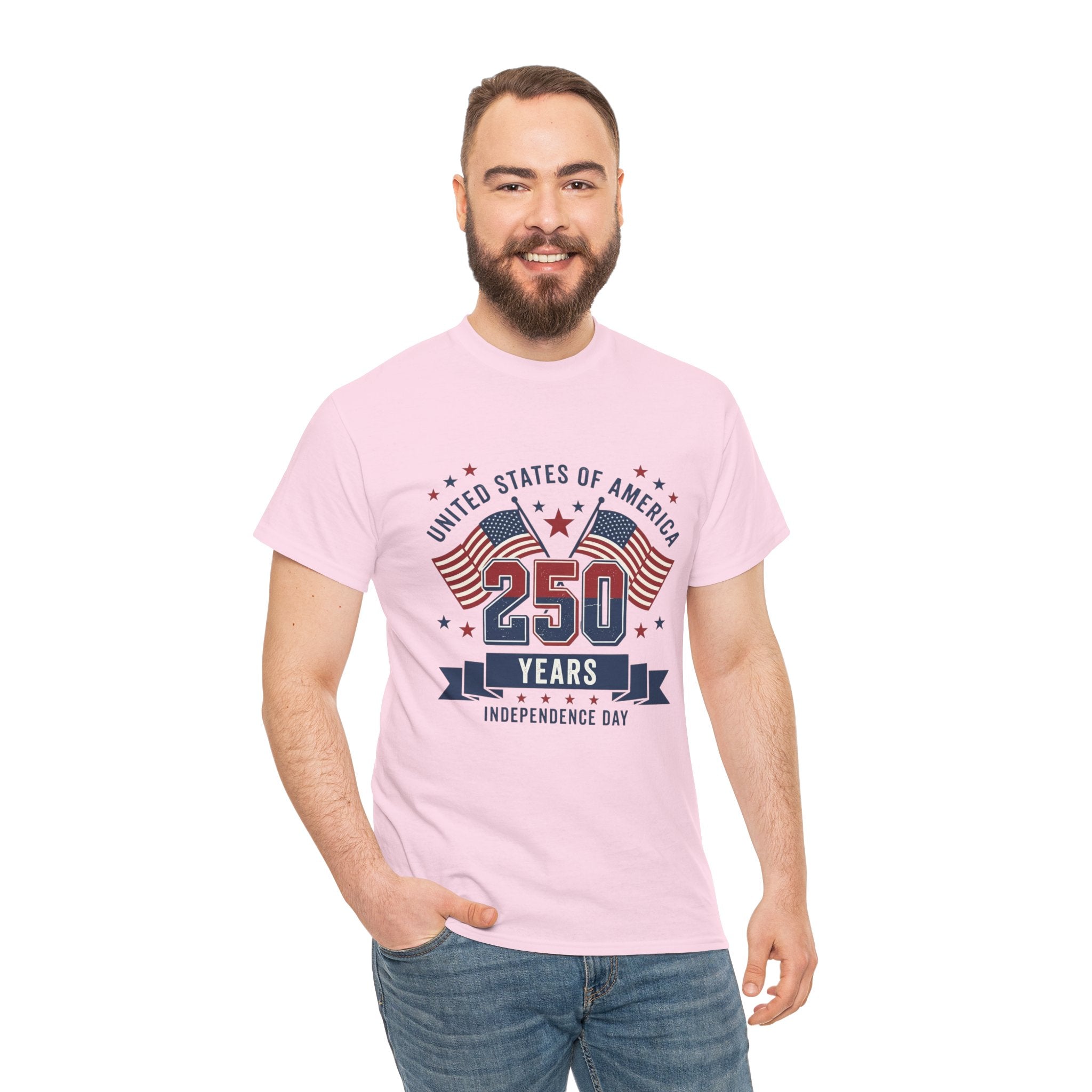 250 Years Independence Day T-Shirt — USA Flag Patriotic Tee