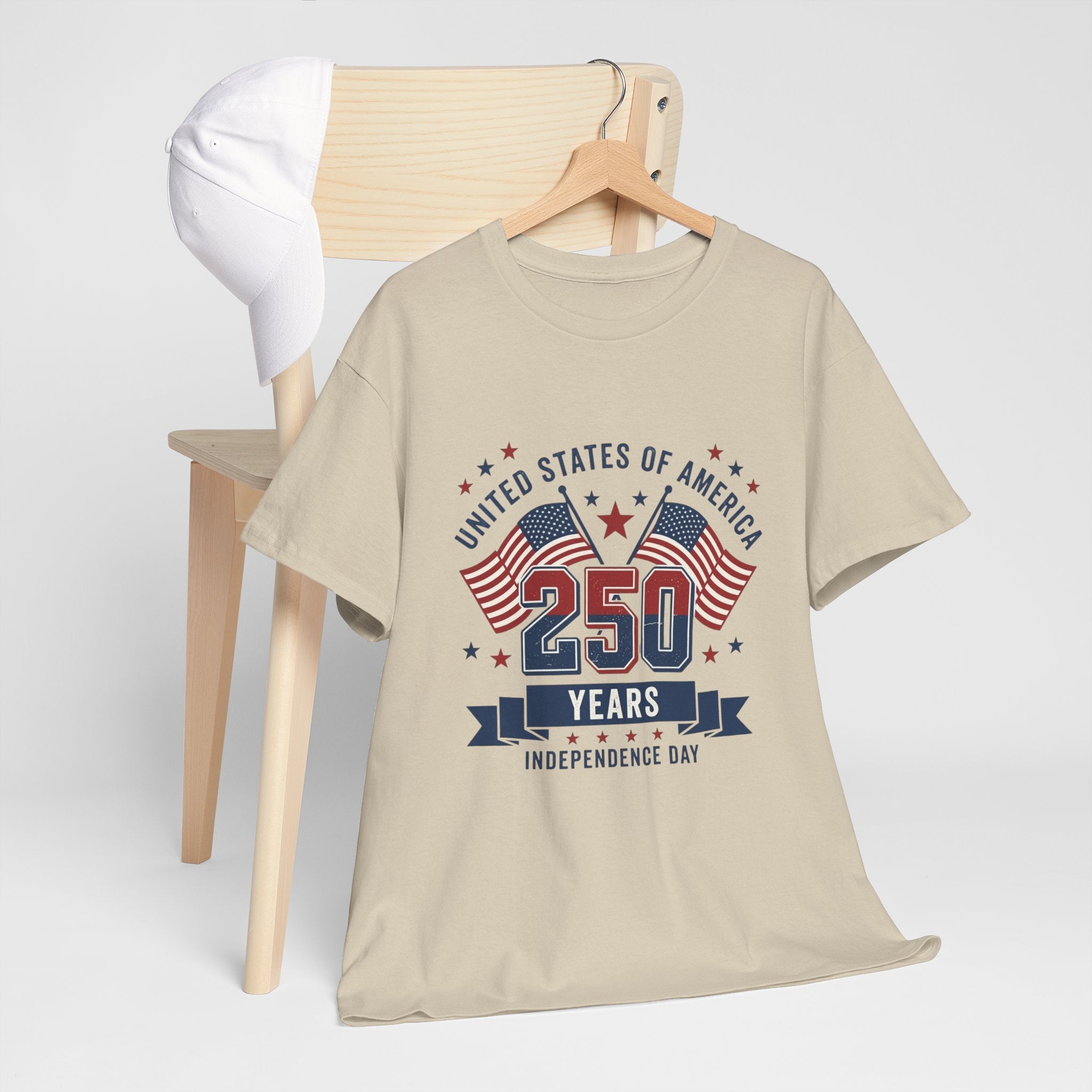 250 Years Independence Day T-Shirt — USA Flag Patriotic Tee