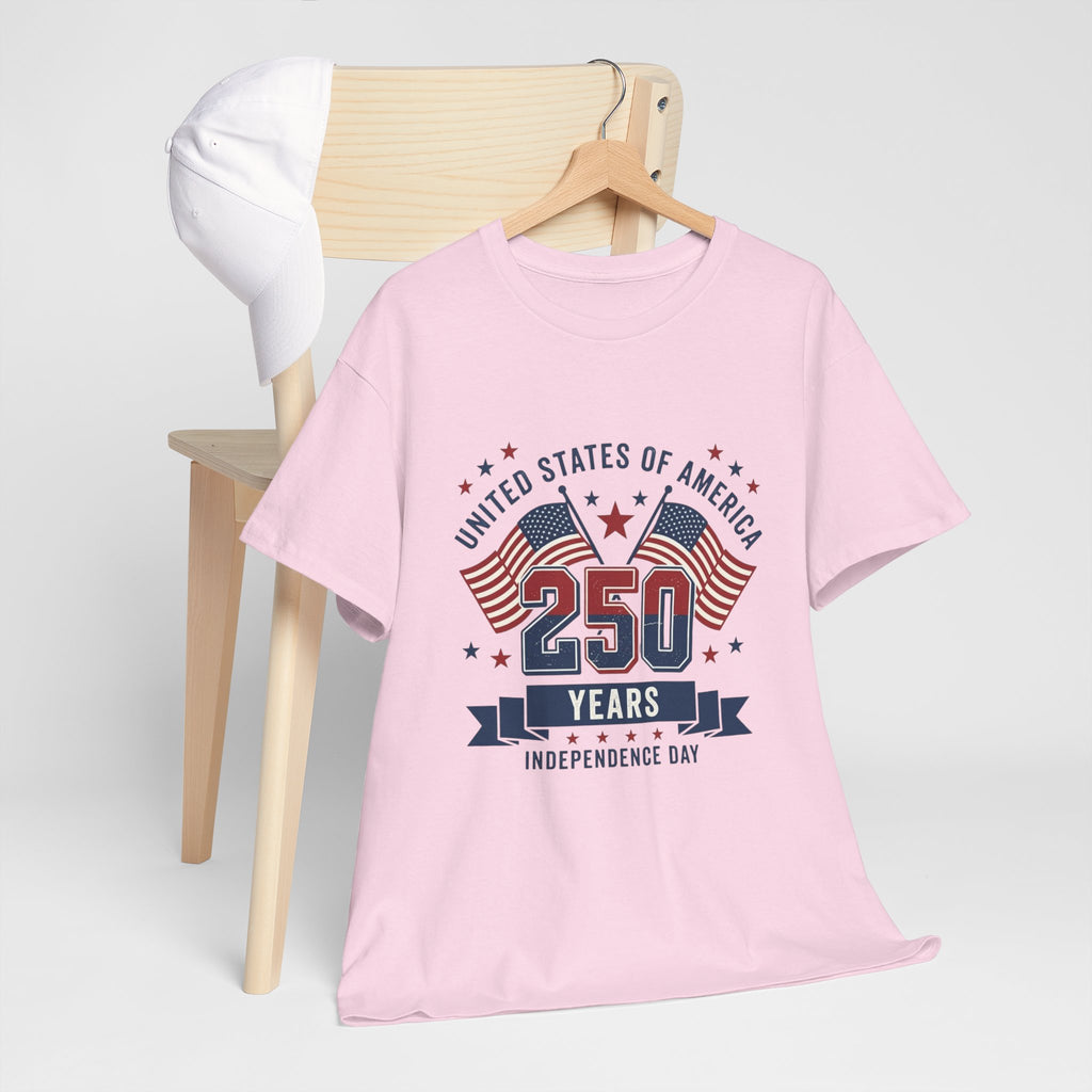 250 Years Independence Day T-Shirt — USA Flag Patriotic Tee