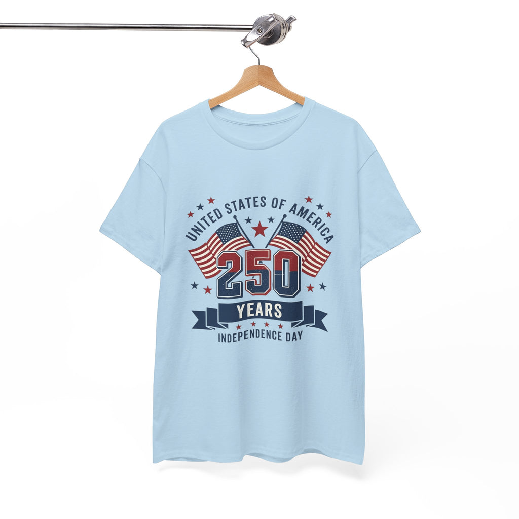 250 Years Independence Day T-Shirt — USA Flag Patriotic Tee