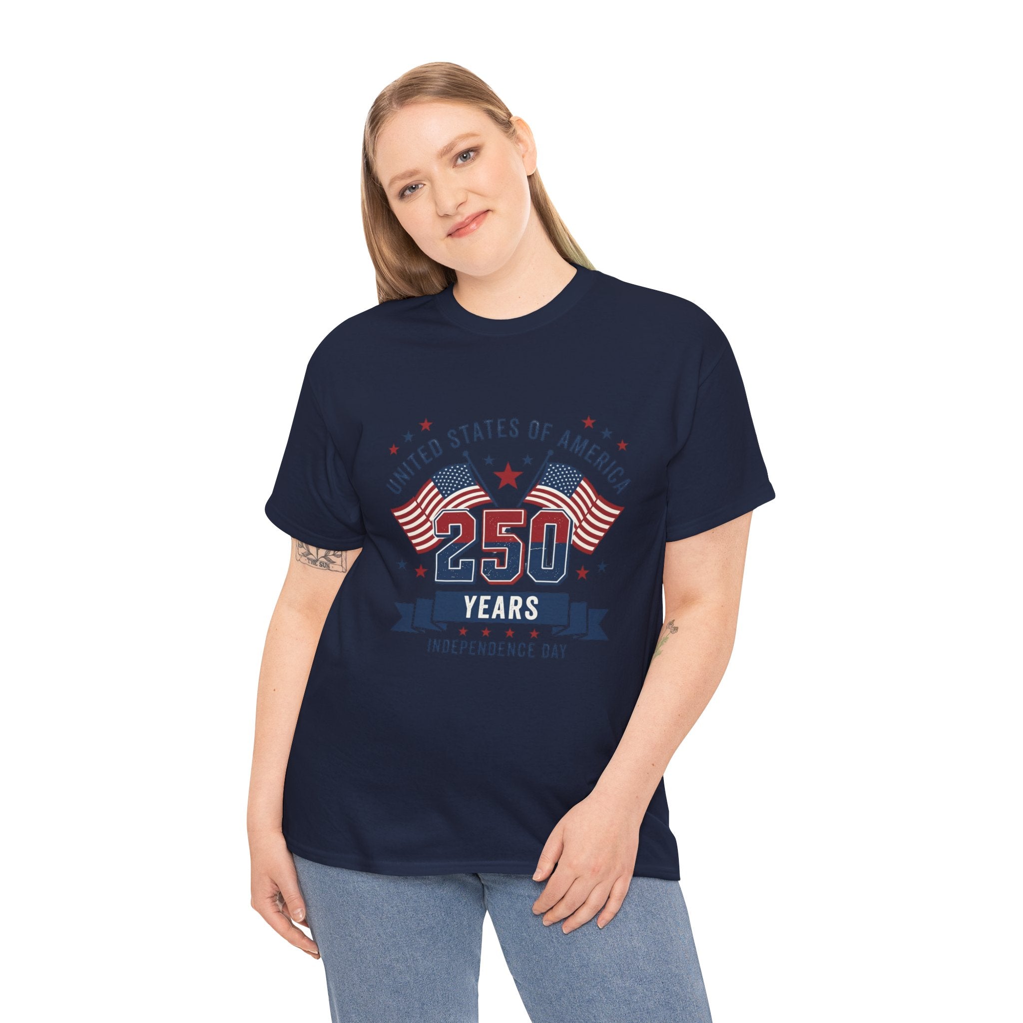 250 Years Independence Day T-Shirt — USA Flag Patriotic Tee