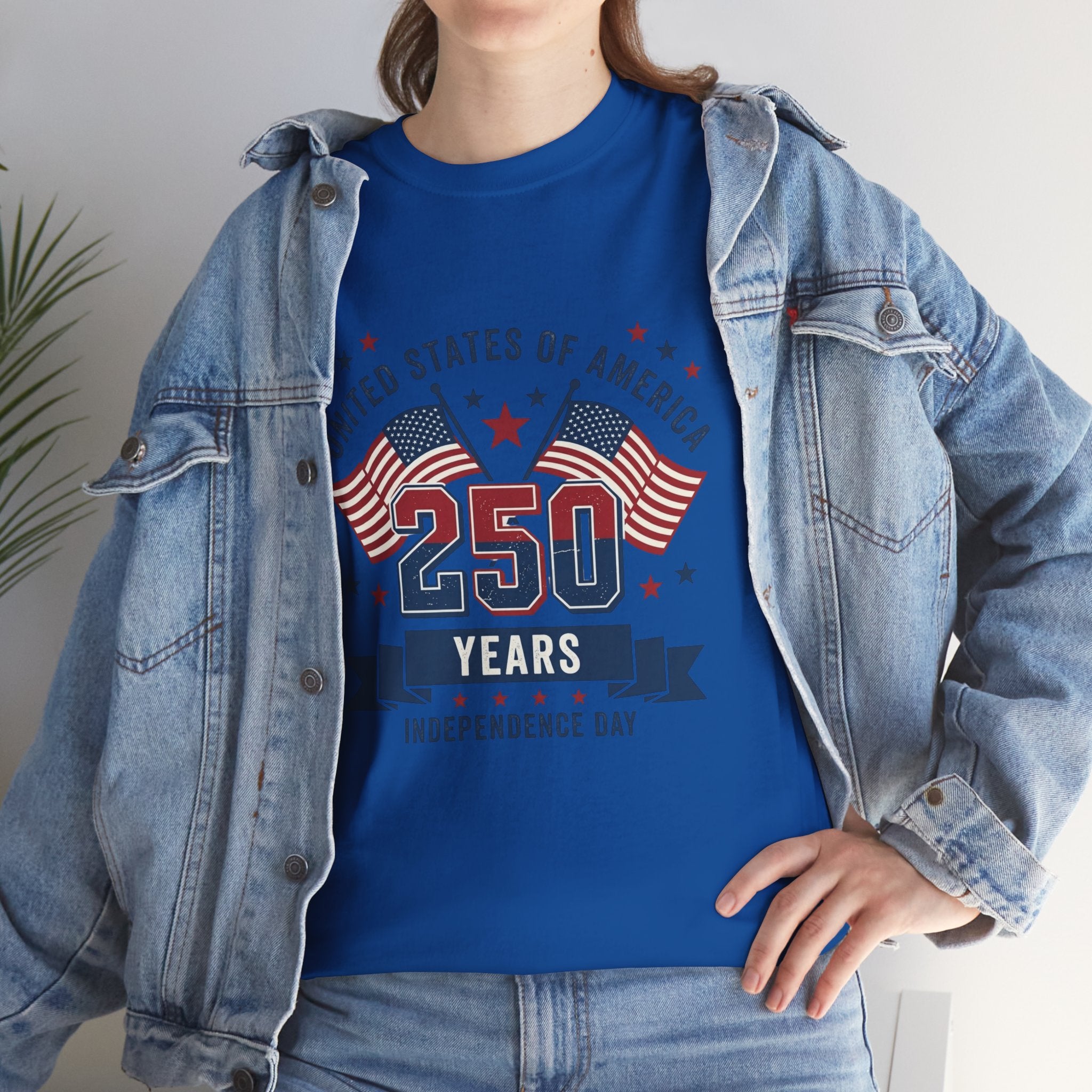 250 Years Independence Day T-Shirt — USA Flag Patriotic Tee