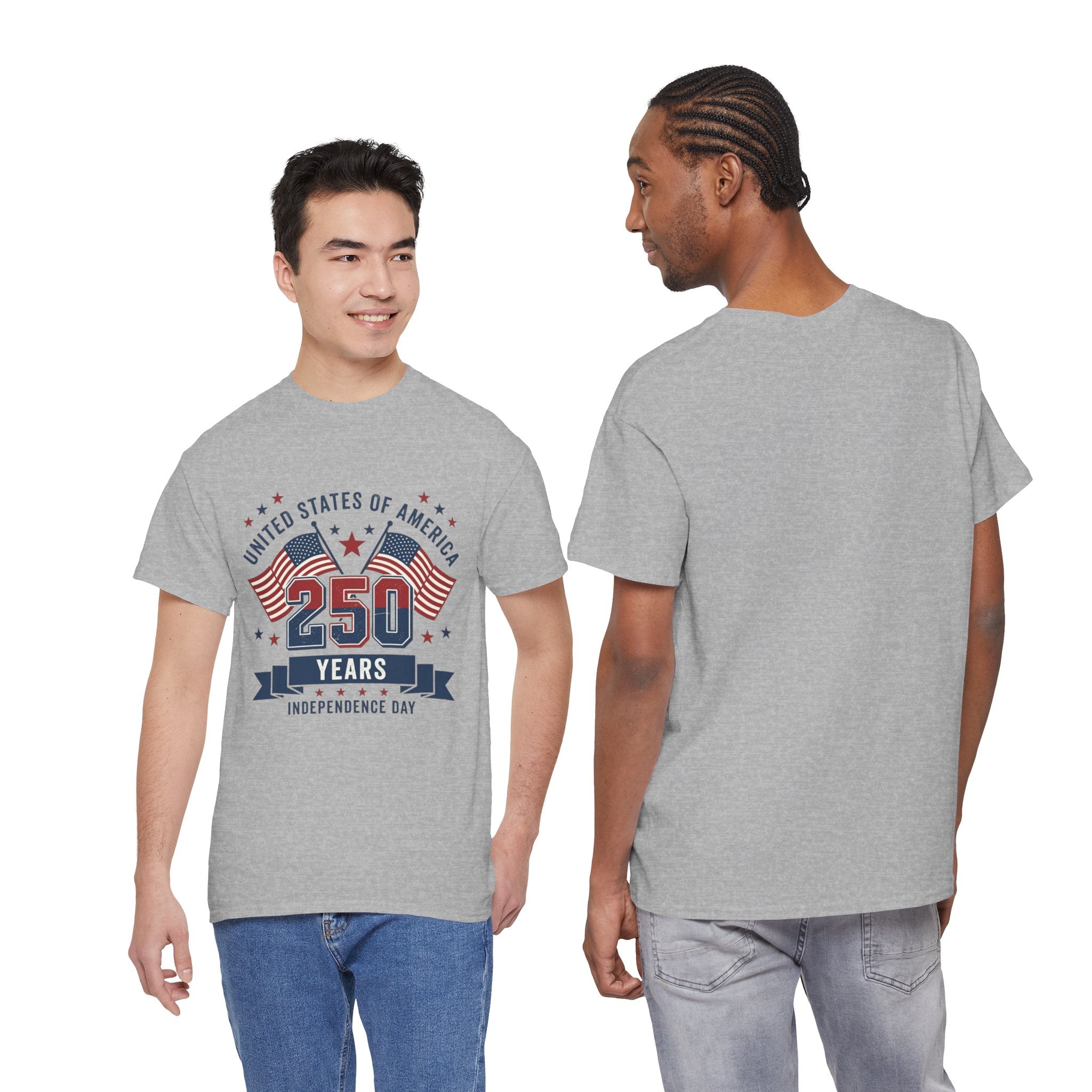 250 Years Independence Day T-Shirt — USA Flag Patriotic Tee