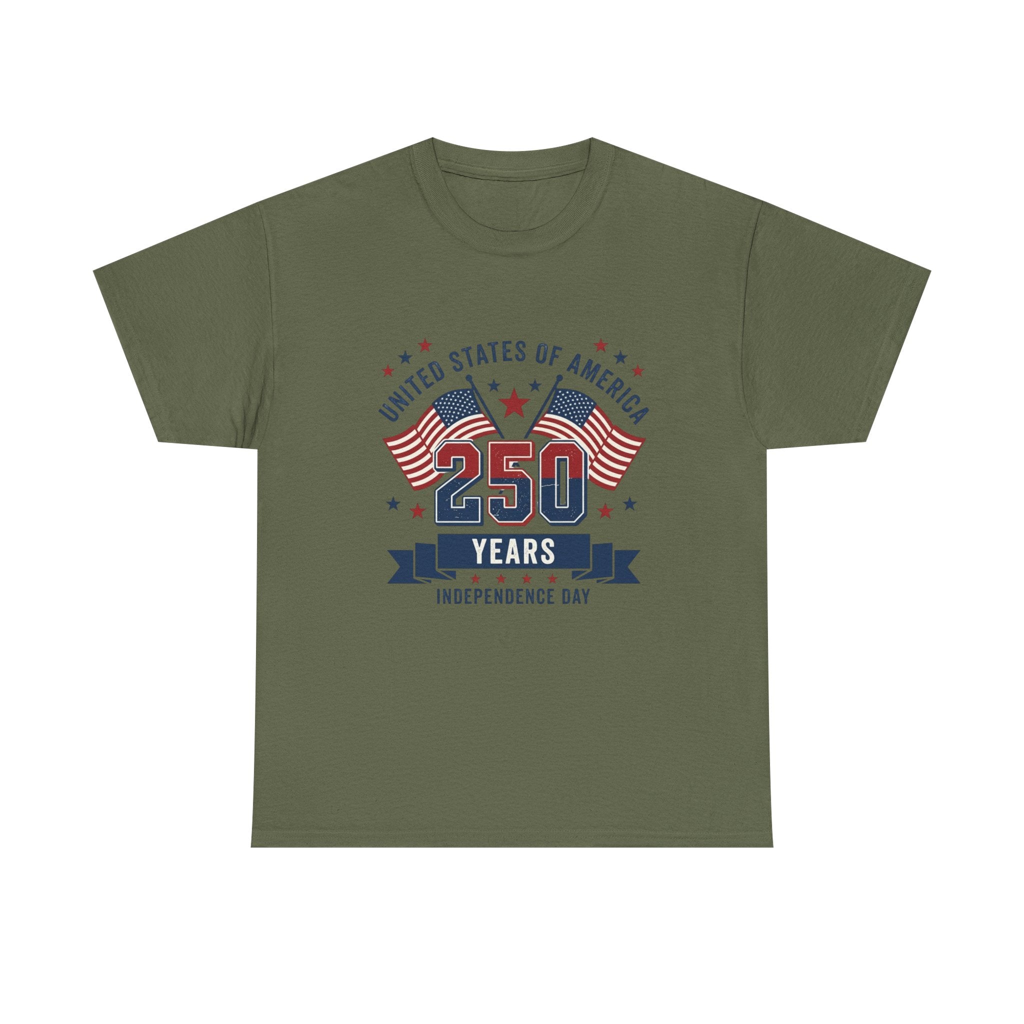 250 Years Independence Day T-Shirt — USA Flag Patriotic Tee