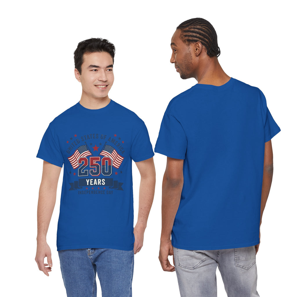 250 Years Independence Day T-Shirt — USA Flag Patriotic Tee