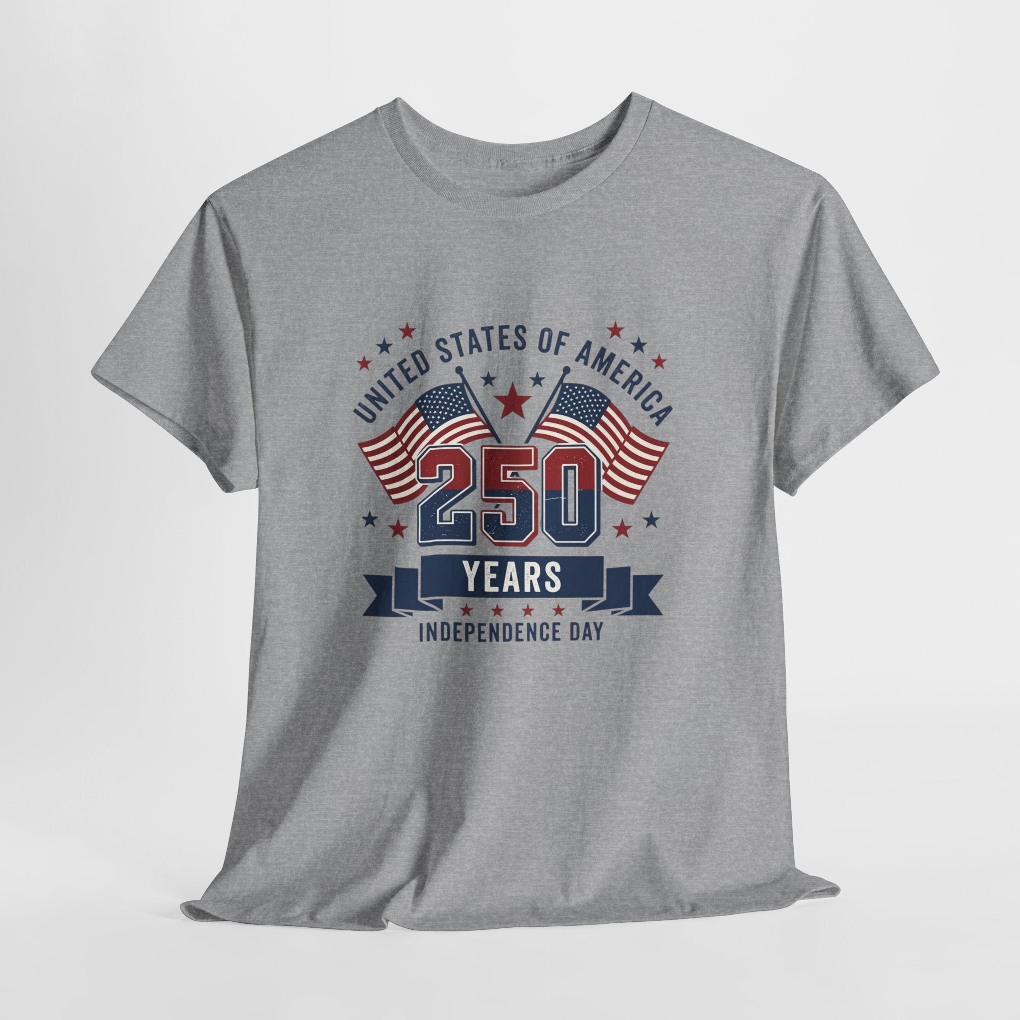 250 Years Independence Day T-Shirt — USA Flag Patriotic Tee