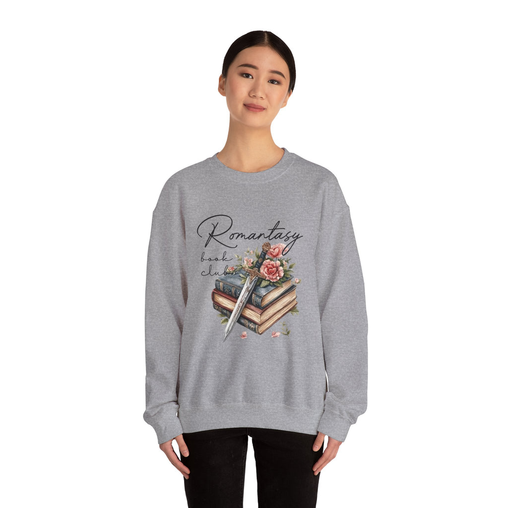 Romantasy Book Club Sweatshirt — Floral Books & Quill Crewneck