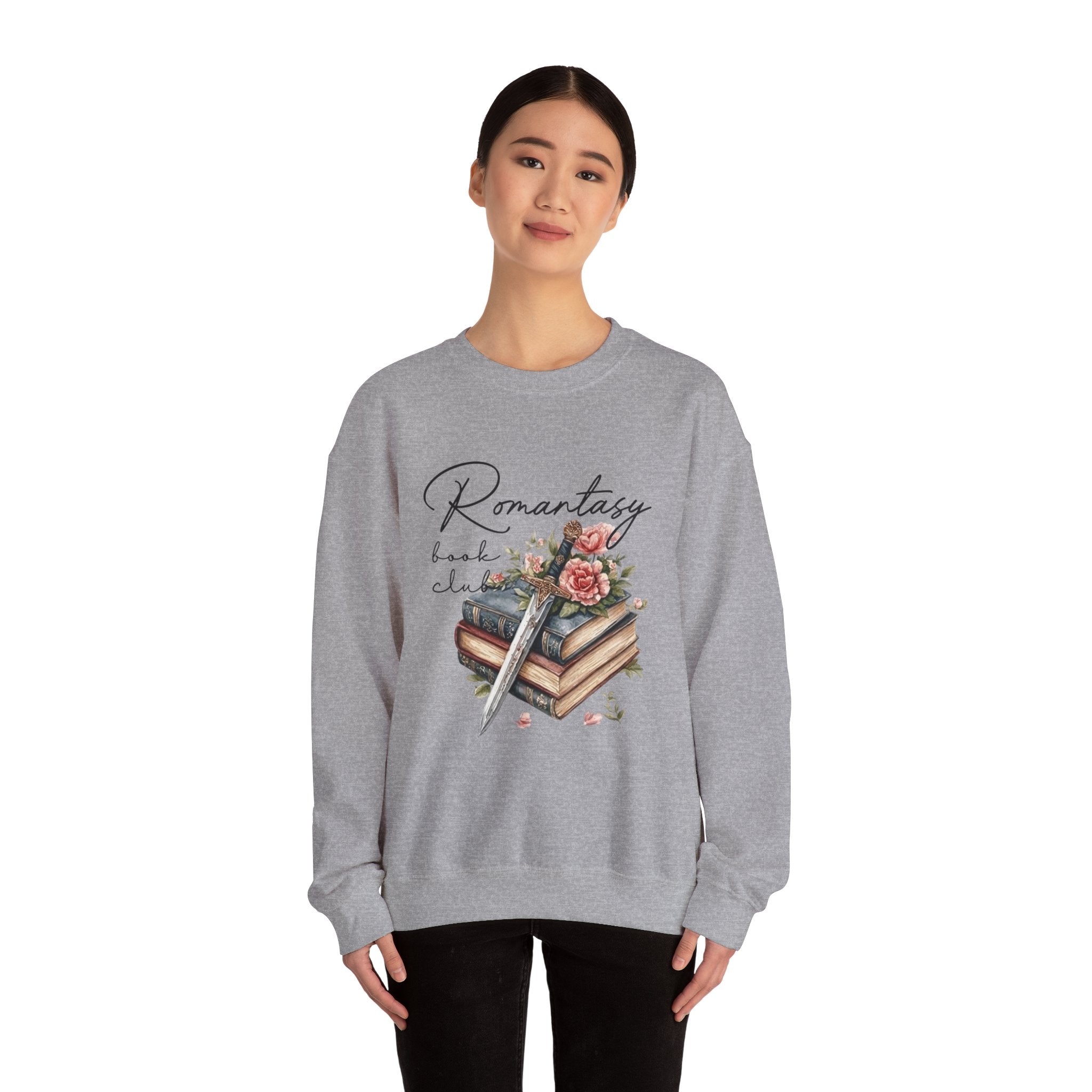 Romantasy Book Club Sweatshirt — Floral Books & Quill Crewneck