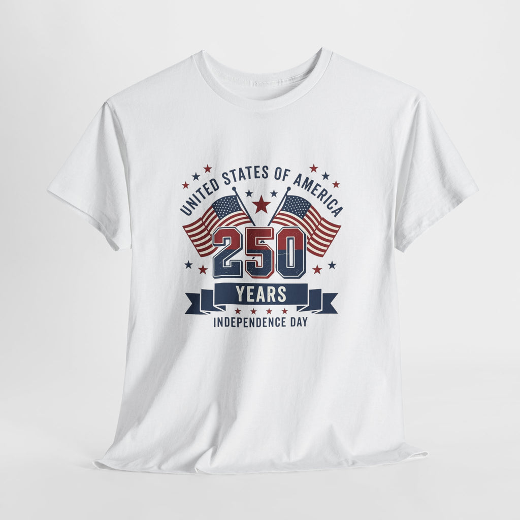 250 Years Independence Day T-Shirt — USA Flag Patriotic Tee