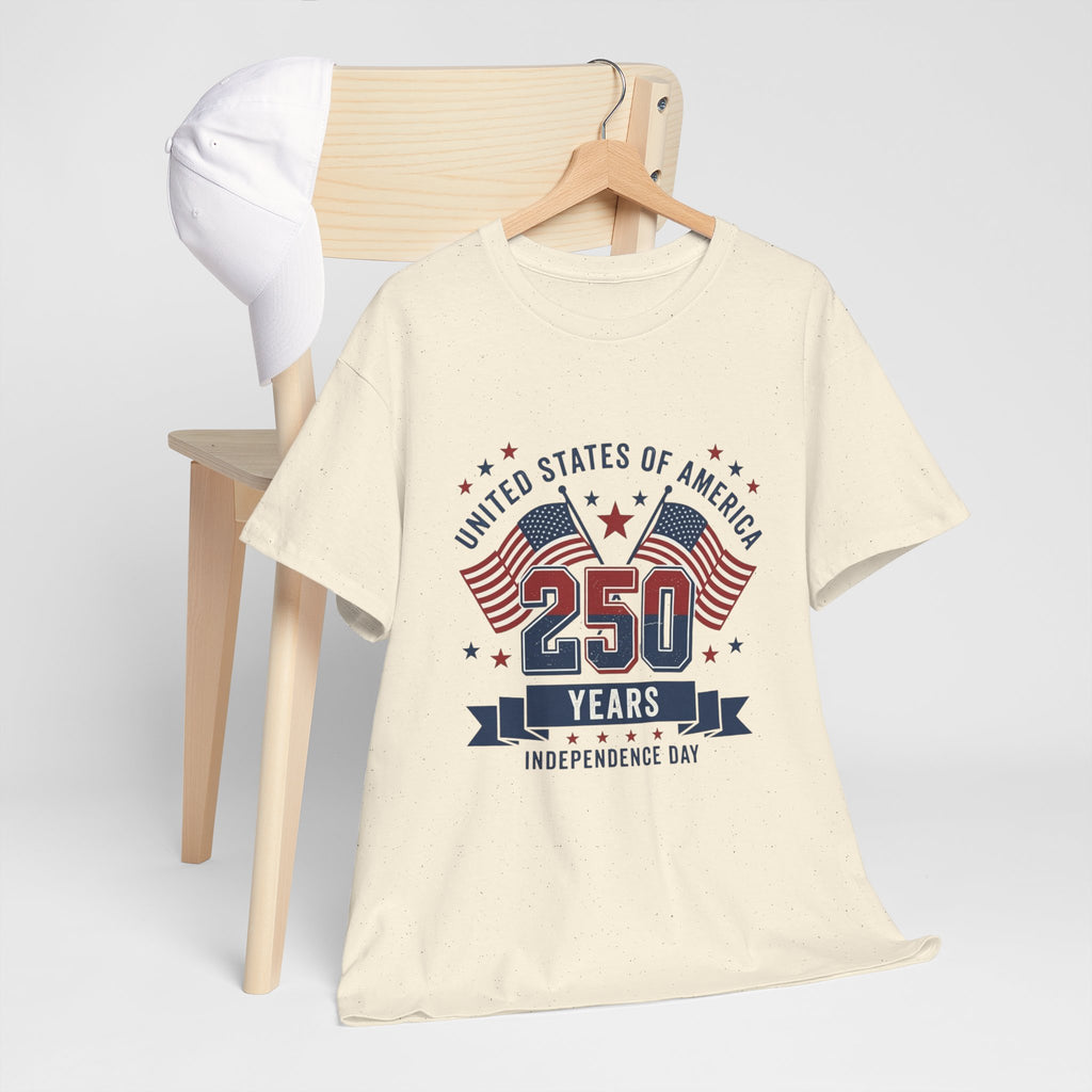250 Years Independence Day T-Shirt — USA Flag Patriotic Tee