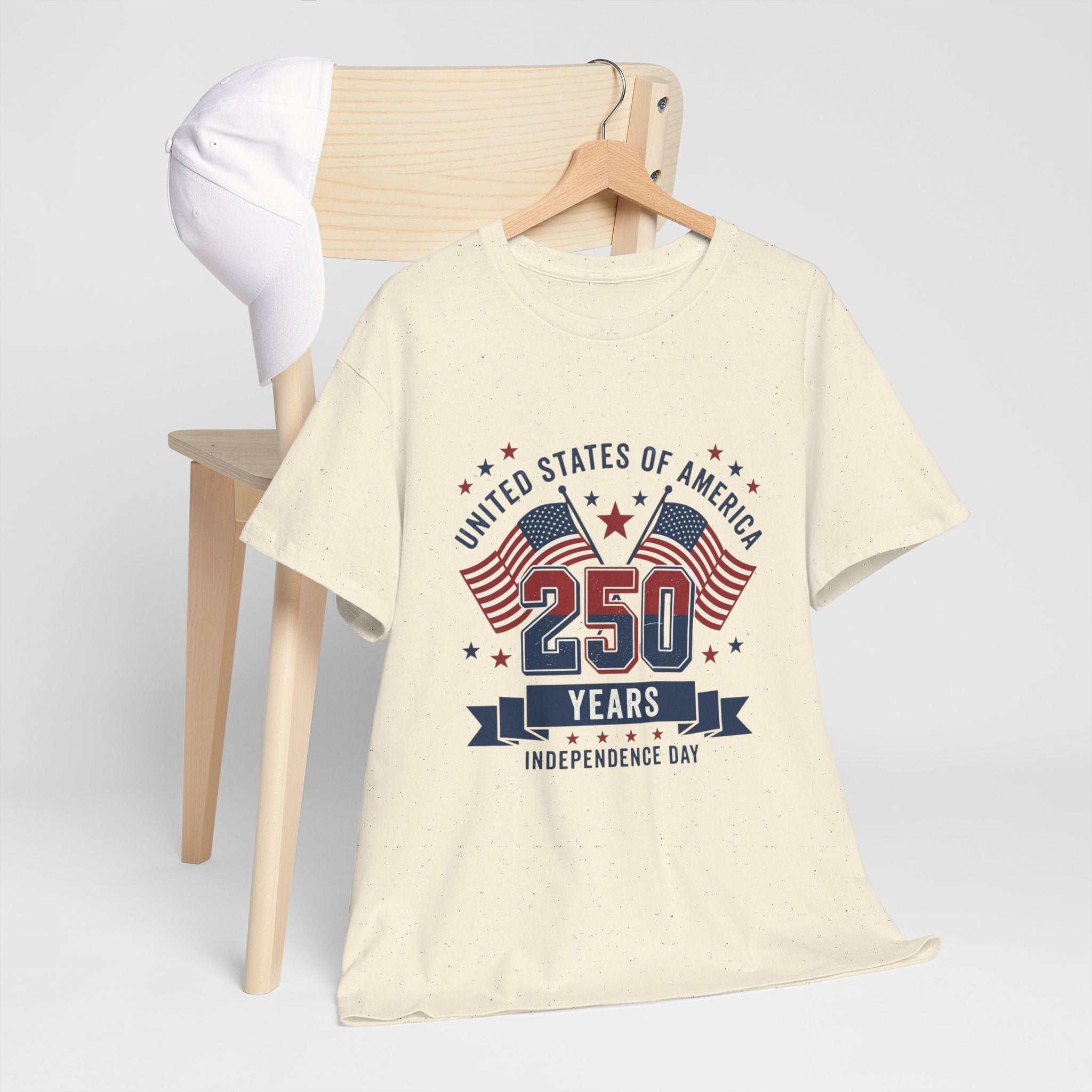 250 Years Independence Day T-Shirt — USA Flag Patriotic Tee