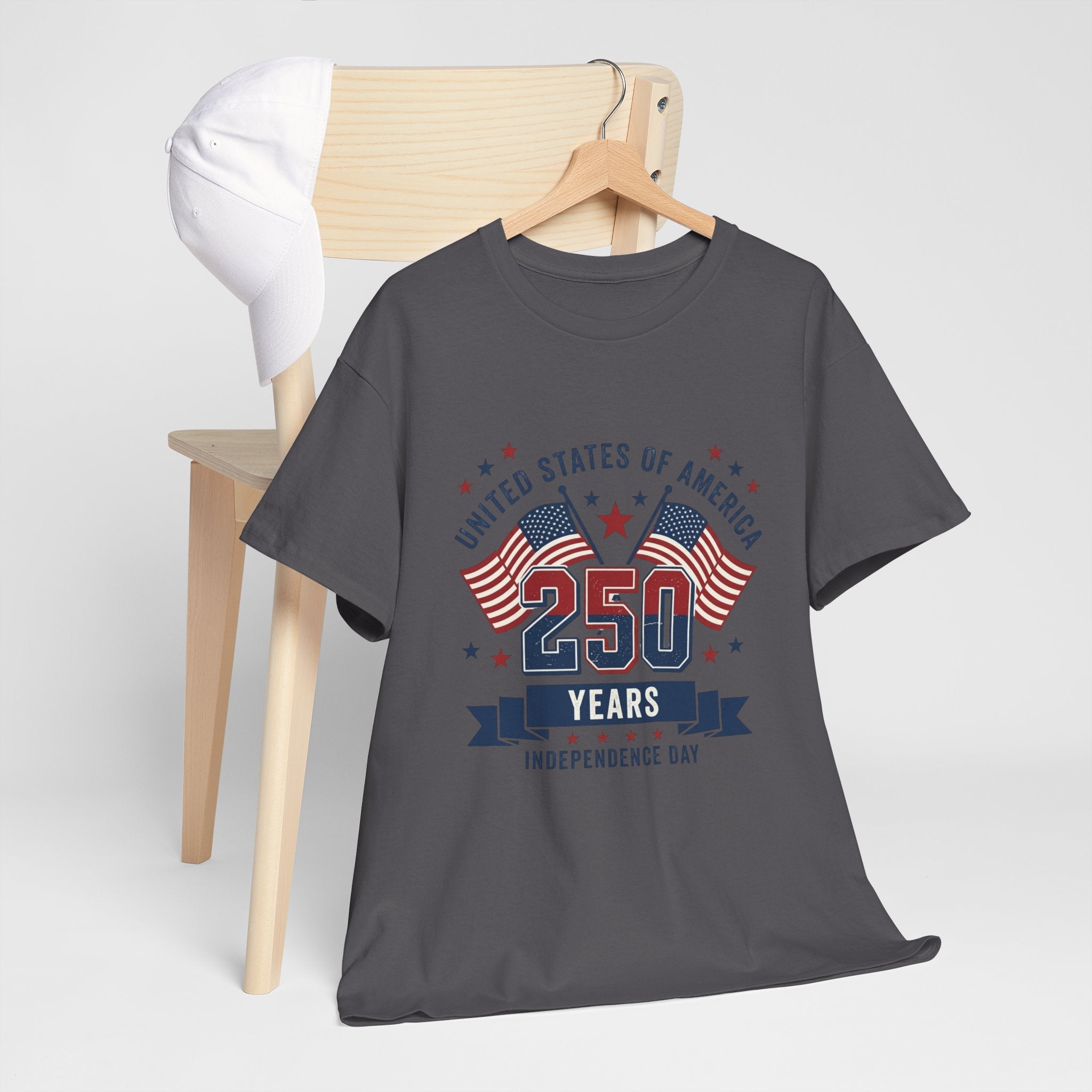 250 Years Independence Day T-Shirt — USA Flag Patriotic Tee