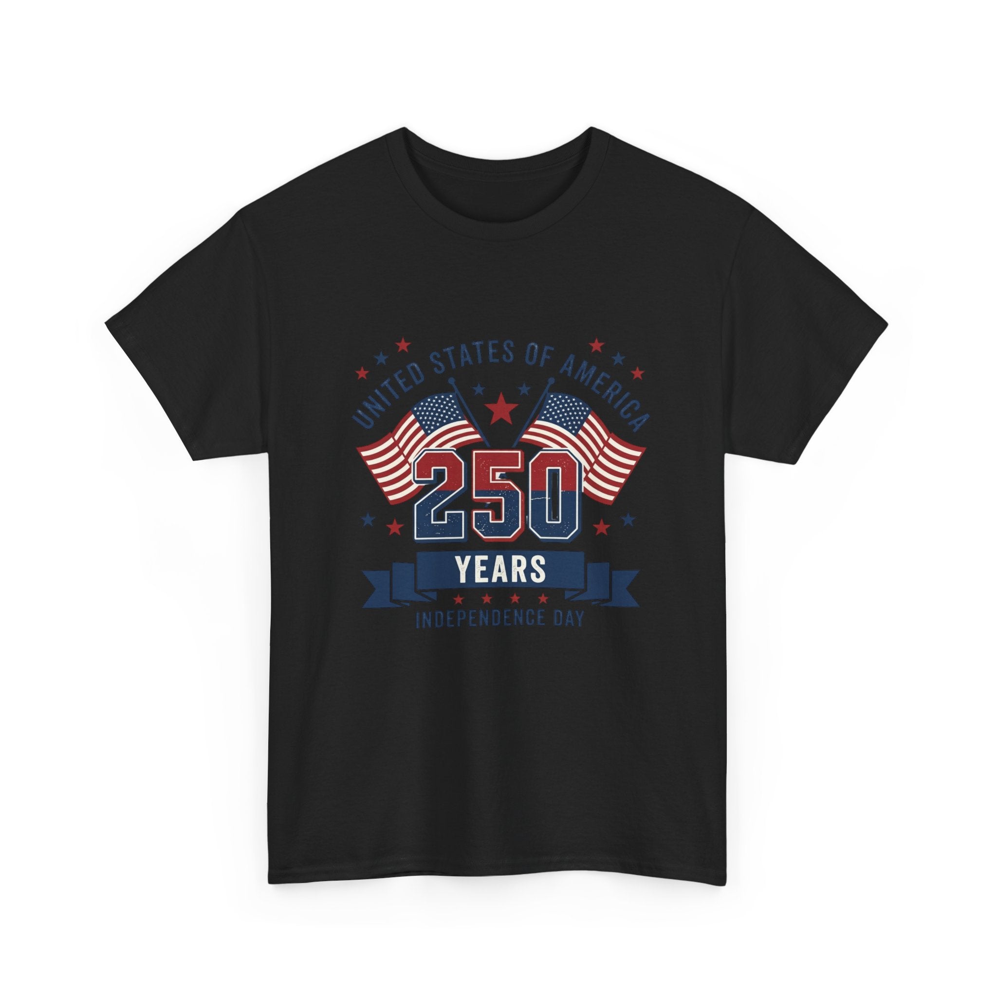 250 Years Independence Day T-Shirt — USA Flag Patriotic Tee