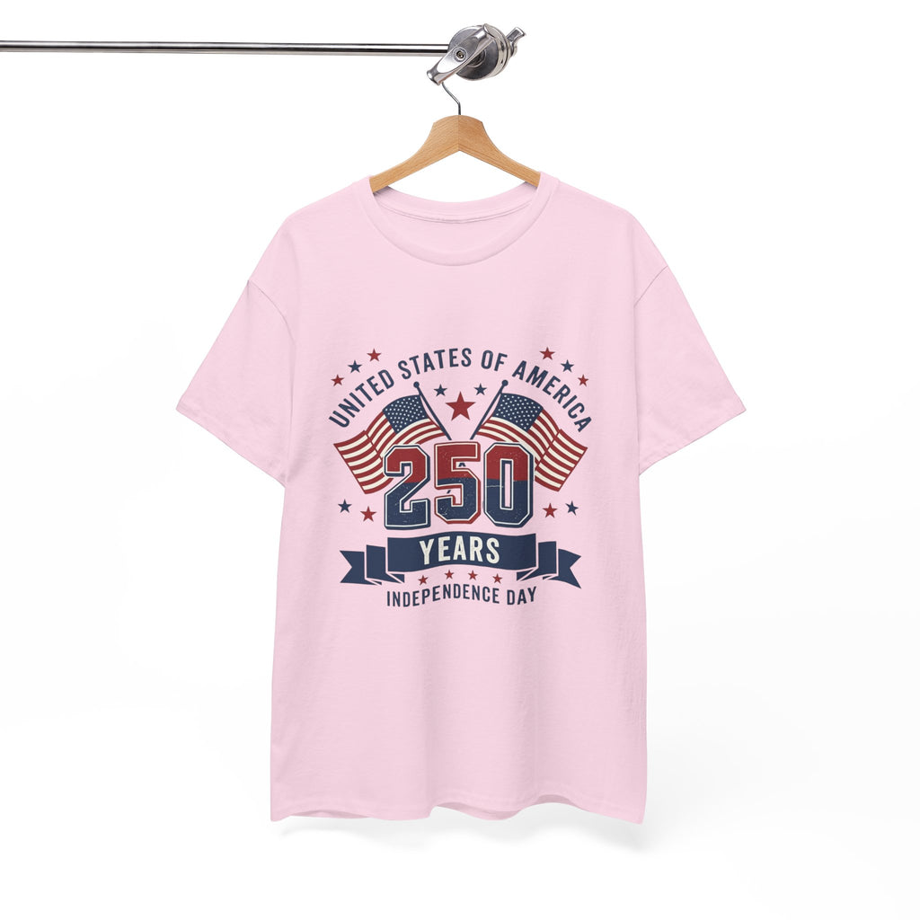 250 Years Independence Day T-Shirt — USA Flag Patriotic Tee