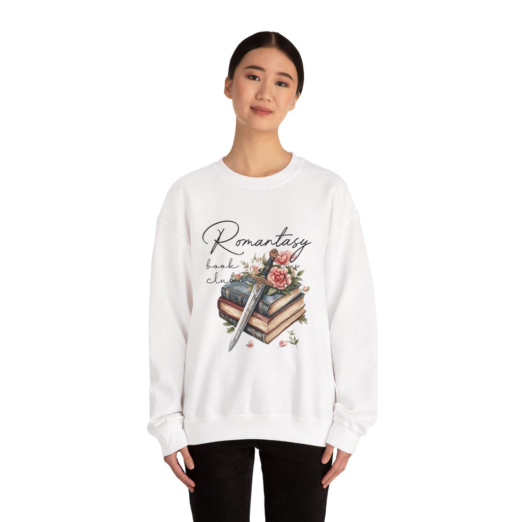 Romantasy Book Club Sweatshirt — Floral Books & Quill Crewneck