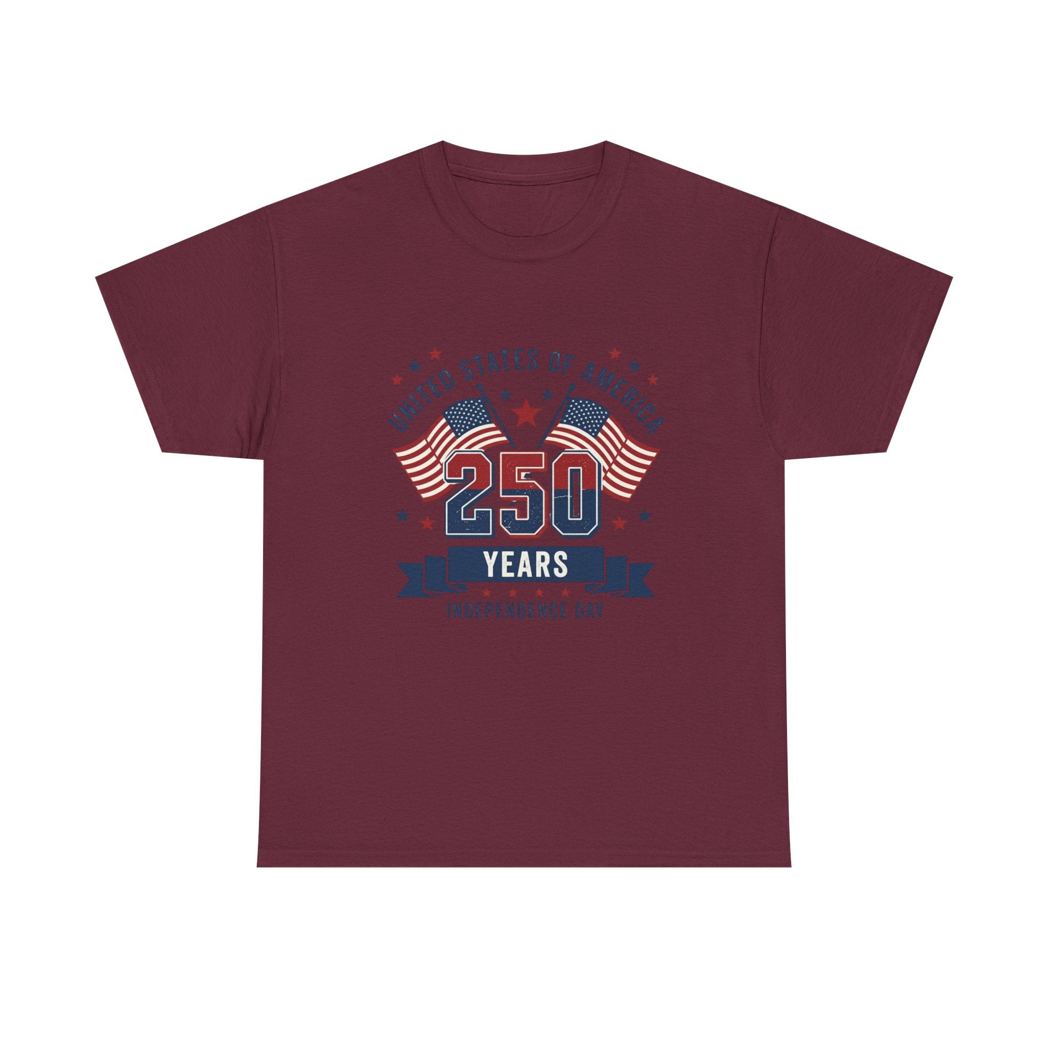 250 Years Independence Day T-Shirt — USA Flag Patriotic Tee