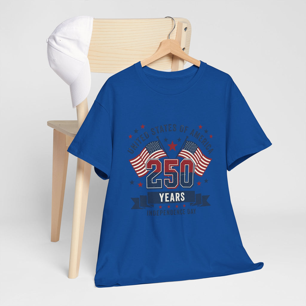 250 Years Independence Day T-Shirt — USA Flag Patriotic Tee