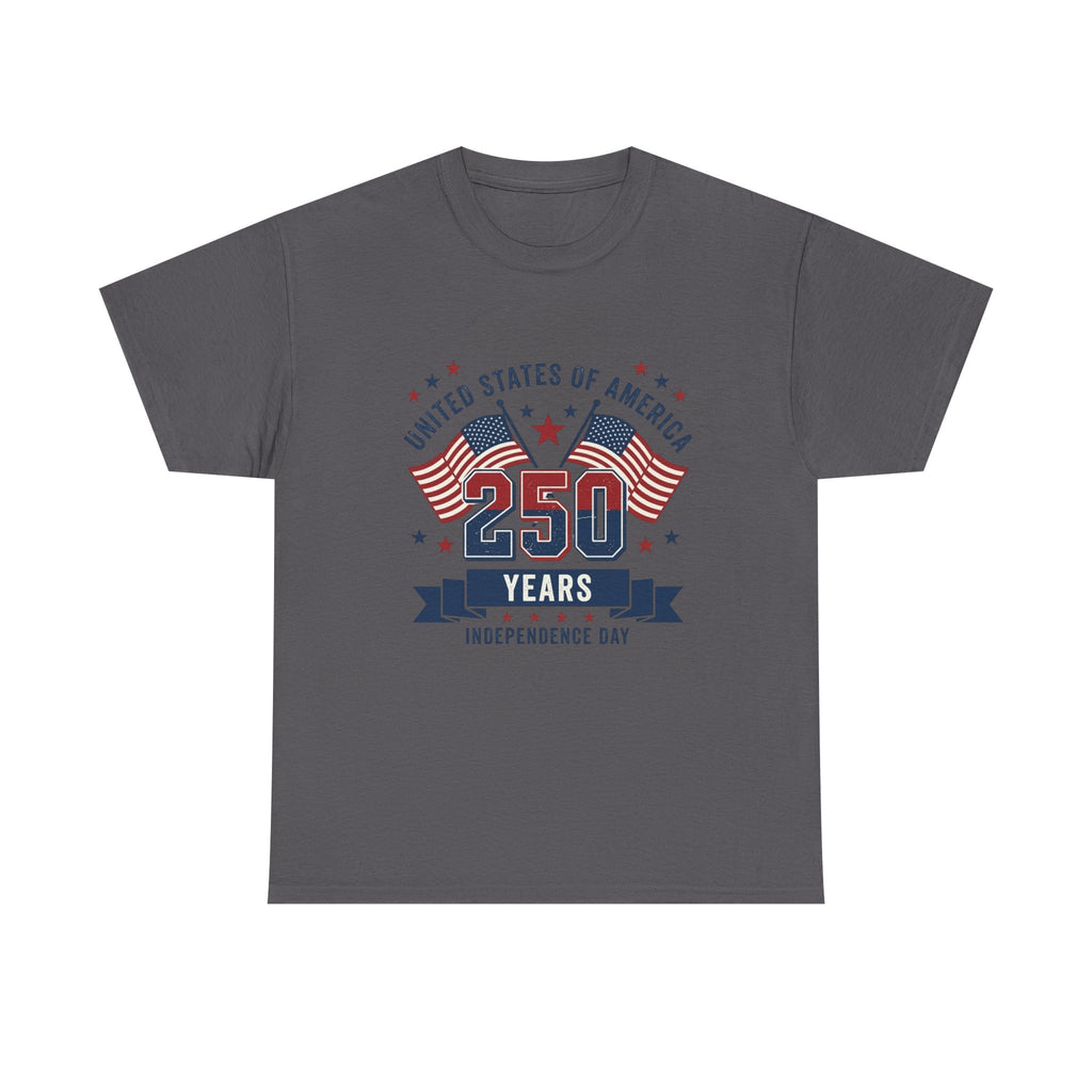 250 Years Independence Day T-Shirt — USA Flag Patriotic Tee