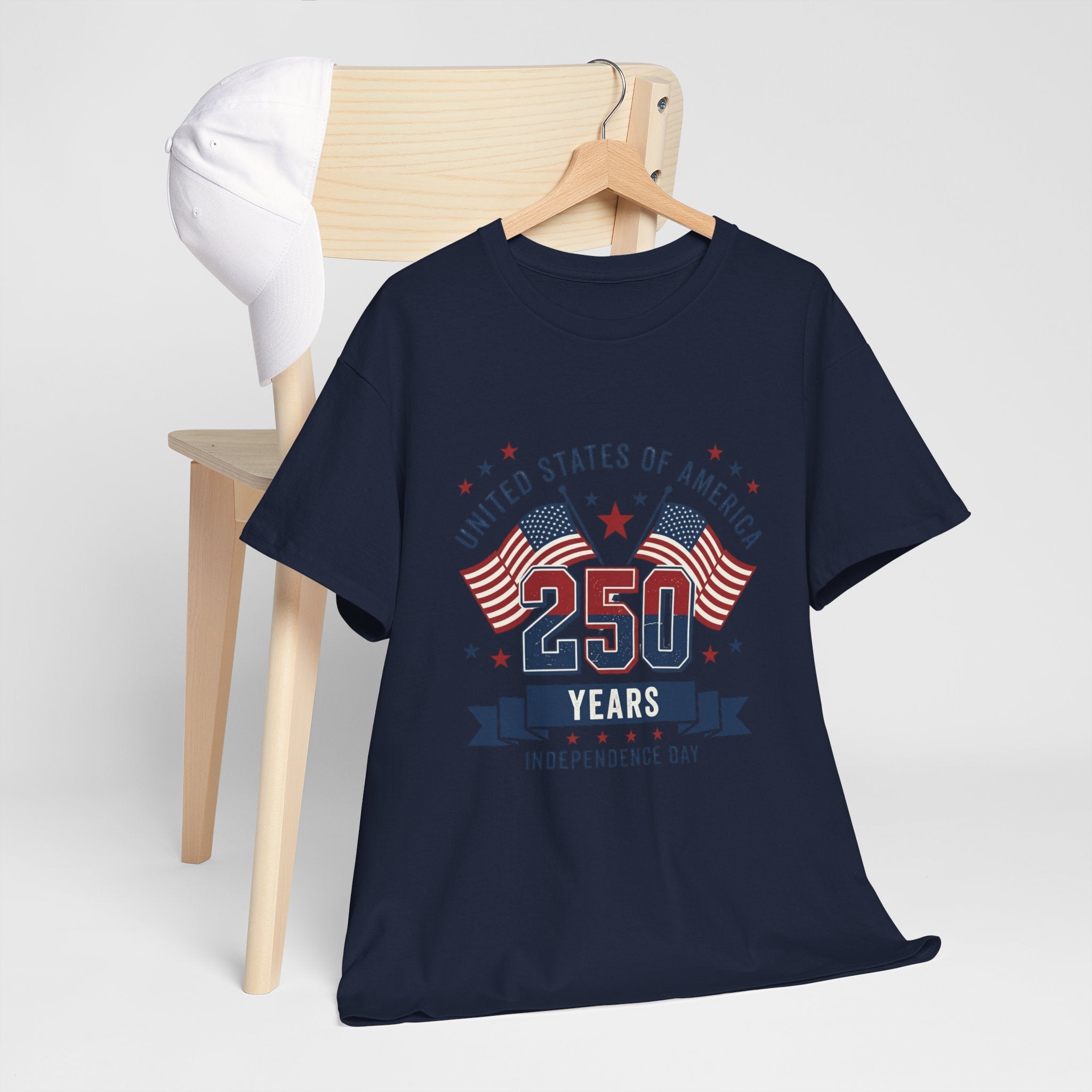 250 Years Independence Day T-Shirt — USA Flag Patriotic Tee