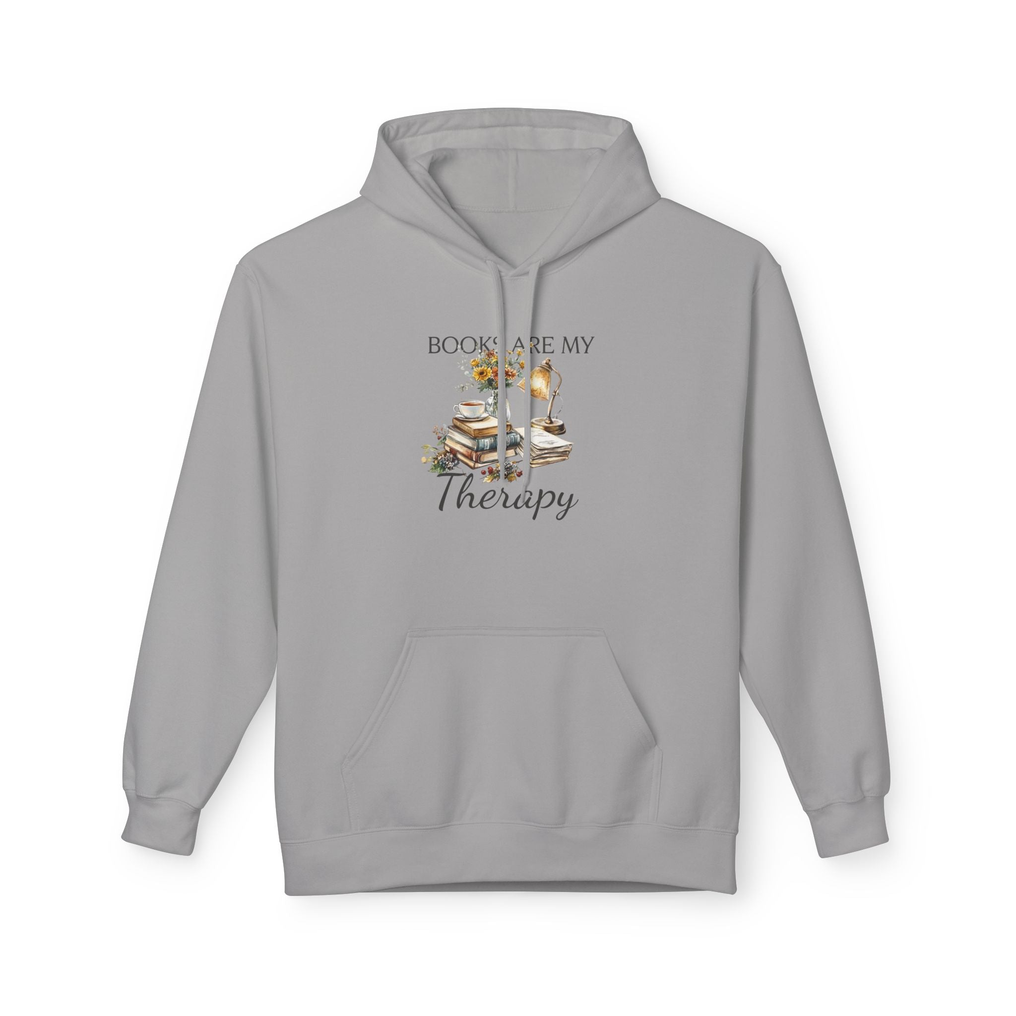 Books Are My Therapy Hoodie — Cozy Reader Sweatshirt Gift