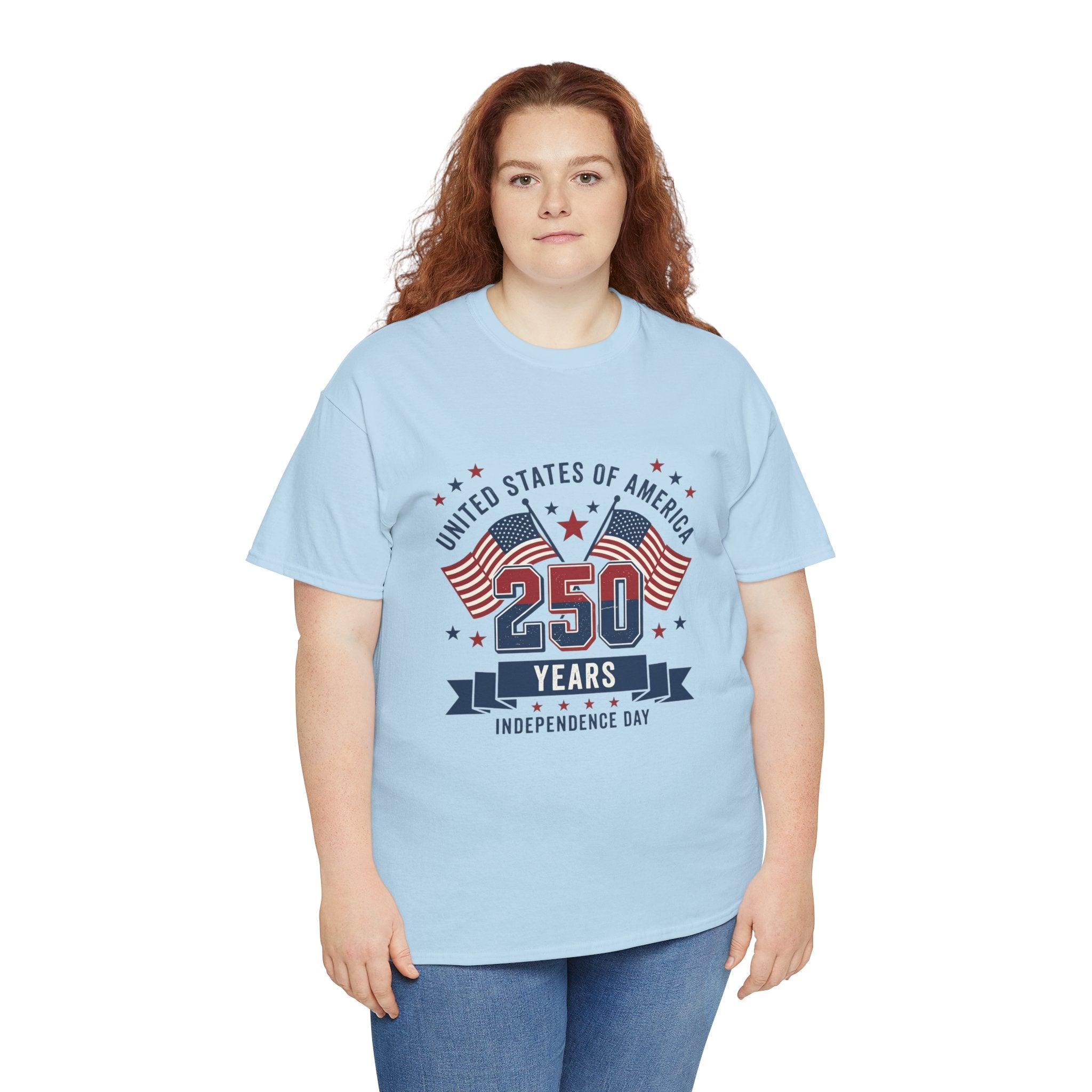 250 Years Independence Day T-Shirt — USA Flag Patriotic Tee