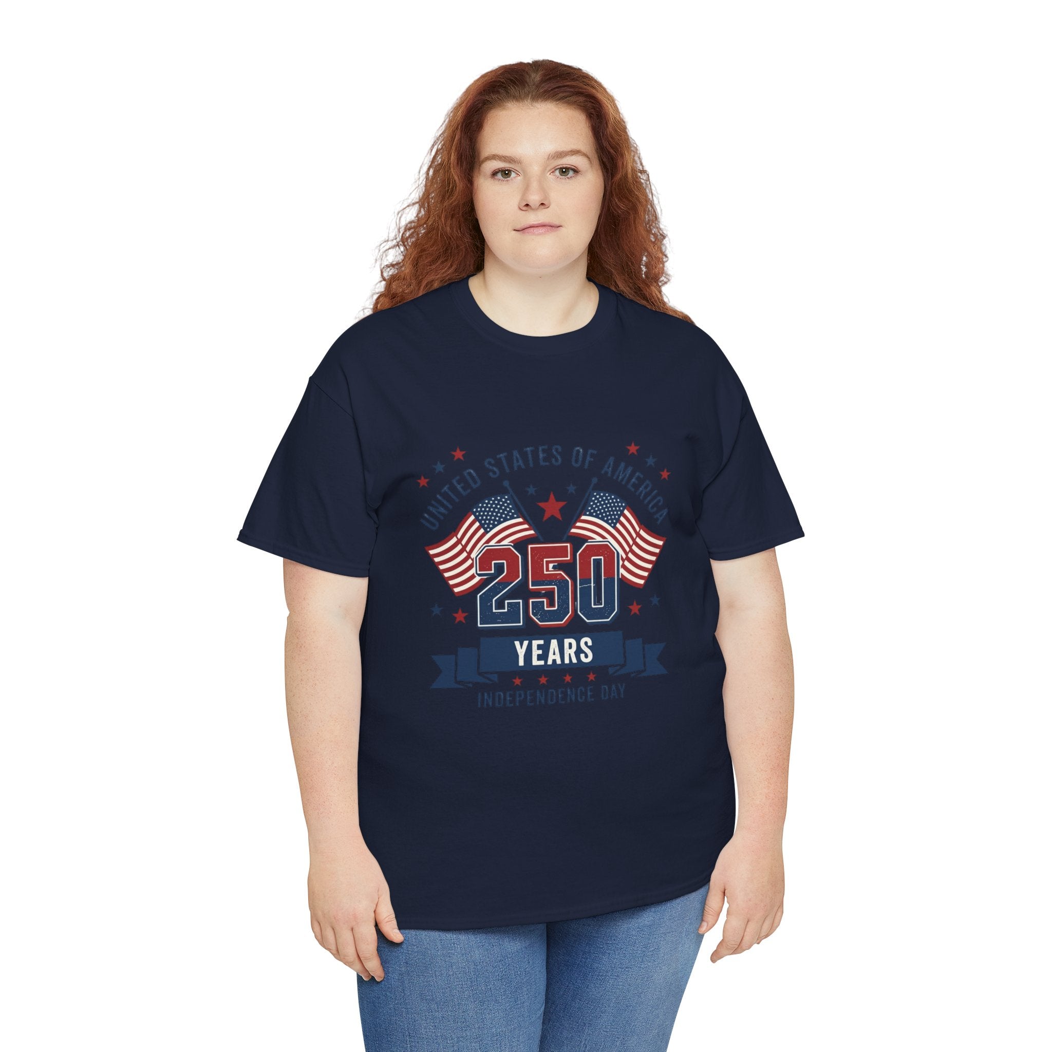 250 Years Independence Day T-Shirt — USA Flag Patriotic Tee