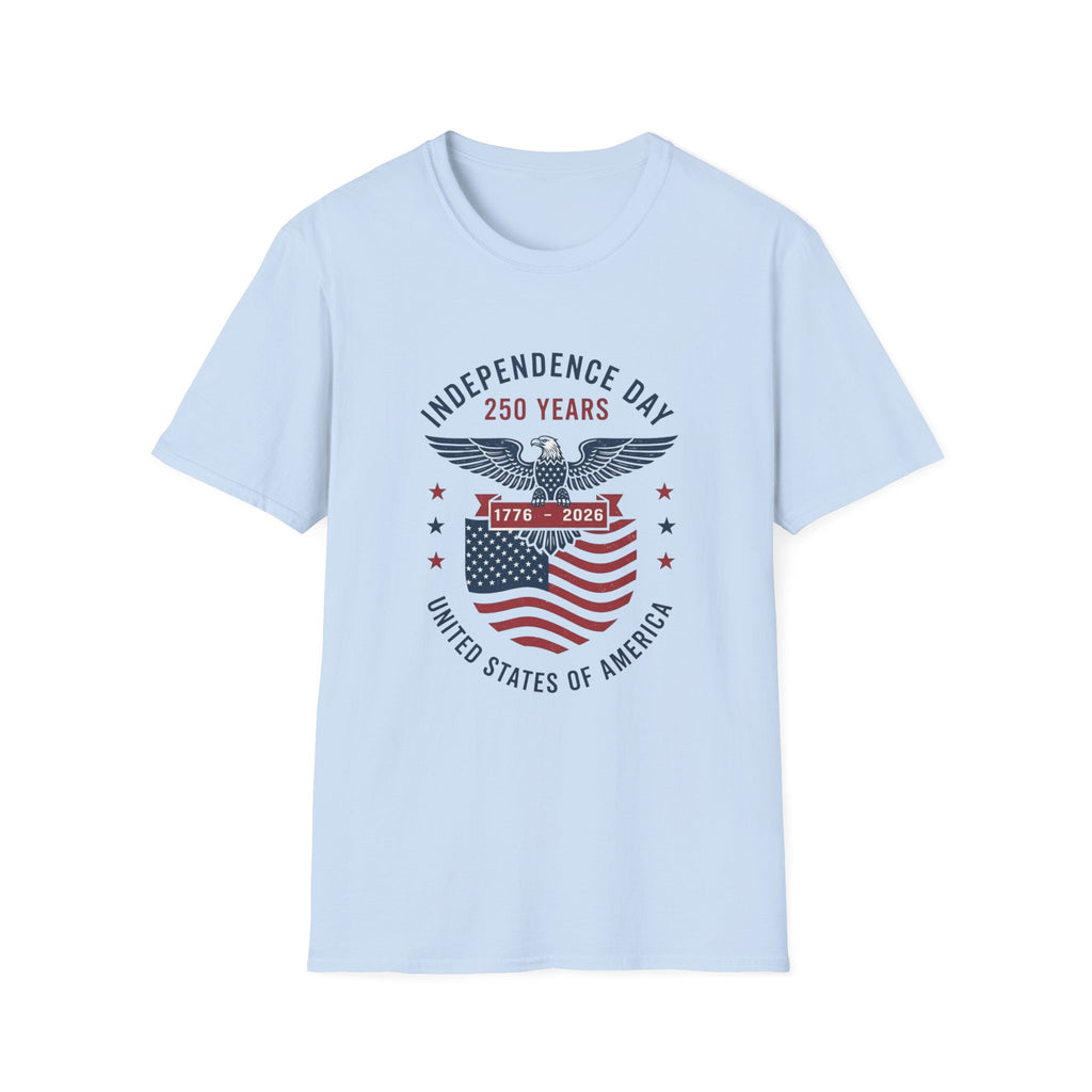 Independence Day 250 Years T-Shirt — 1776–2026 Eagle & Flag