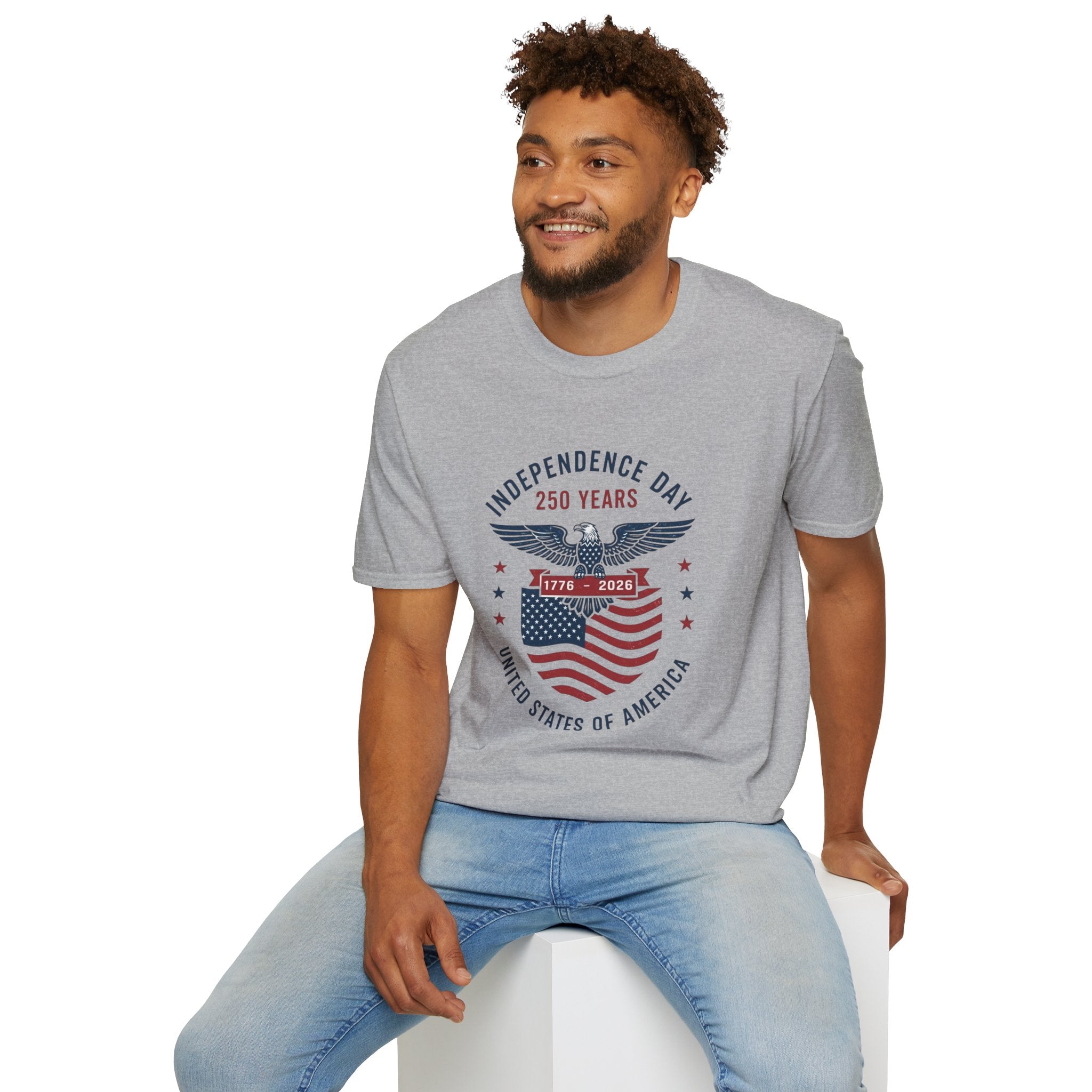 Independence Day 250 Years T-Shirt — 1776–2026 Eagle & Flag