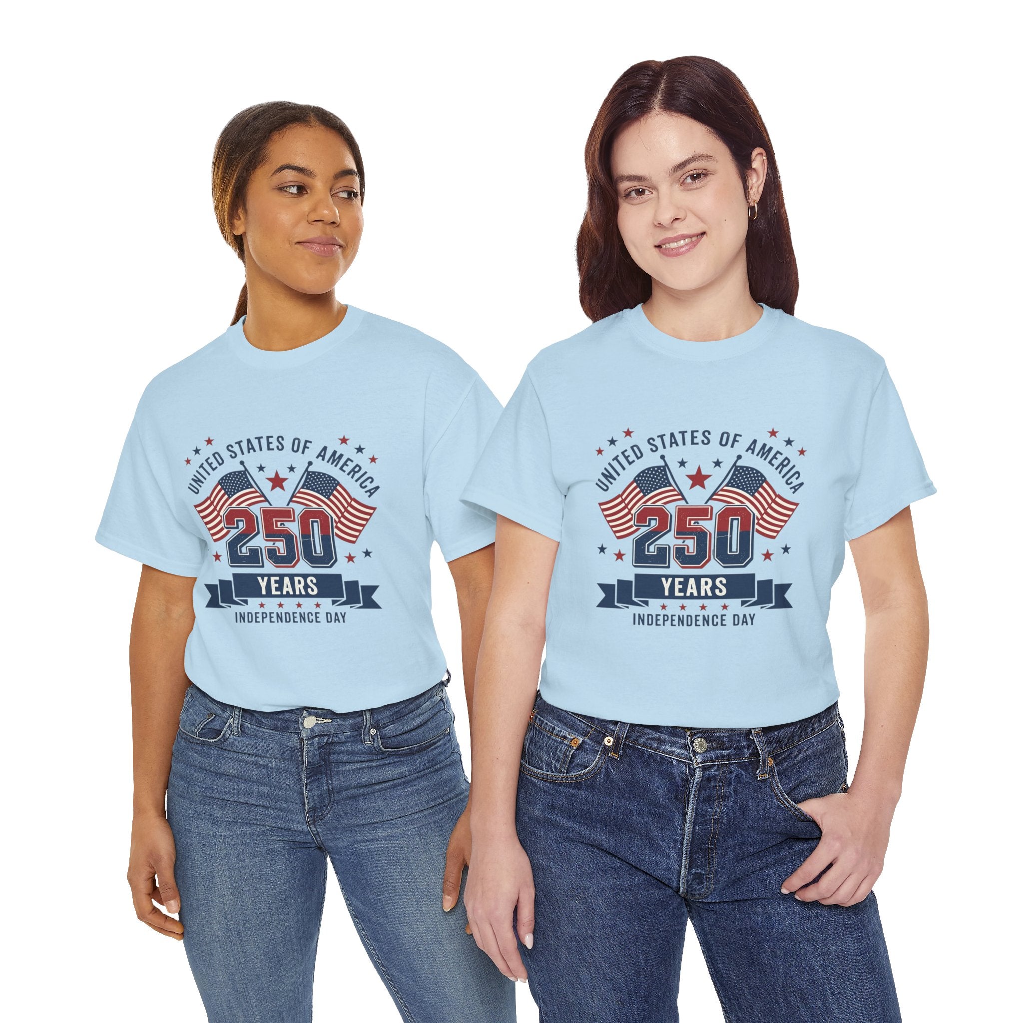 250 Years Independence Day T-Shirt — USA Flag Patriotic Tee