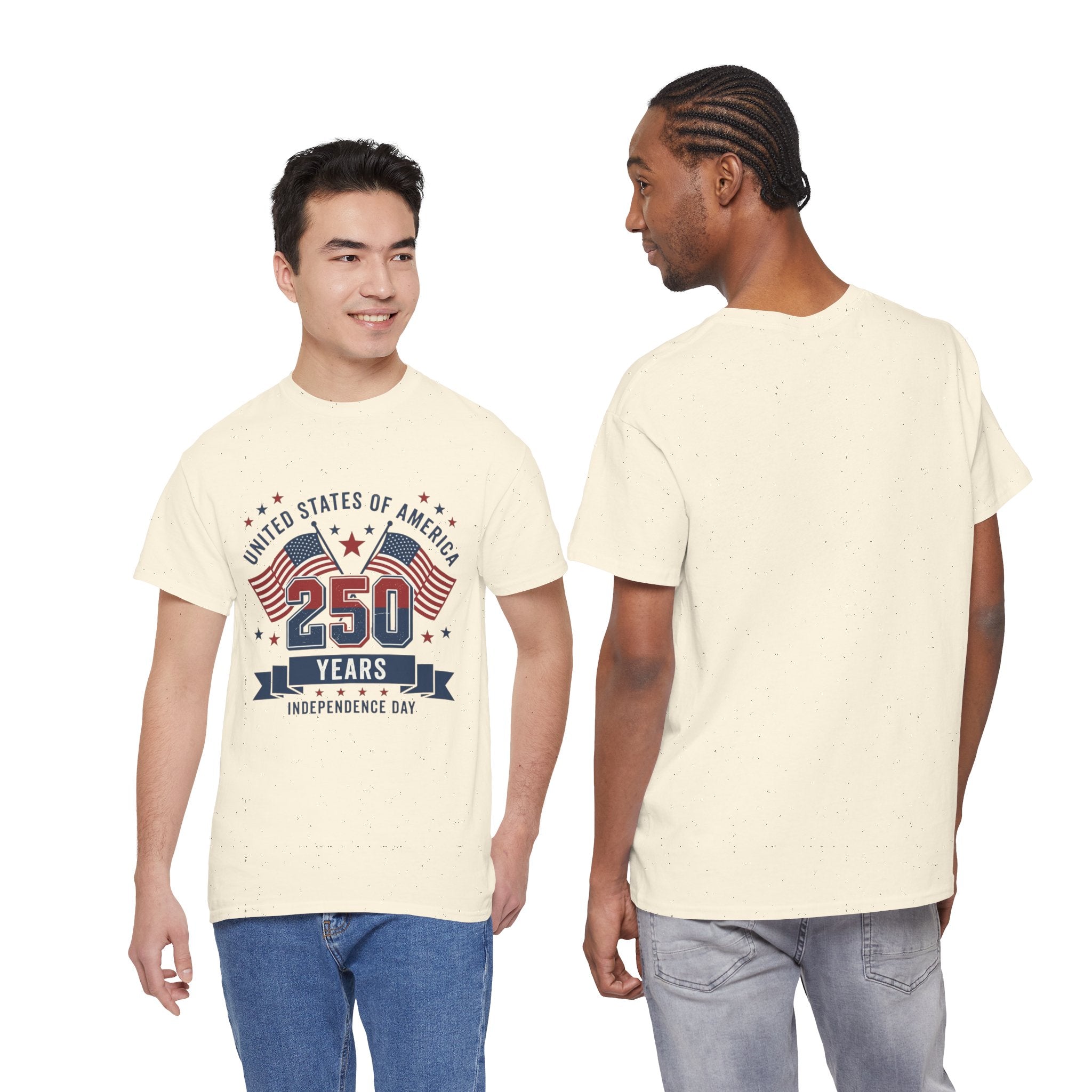 250 Years Independence Day T-Shirt — USA Flag Patriotic Tee