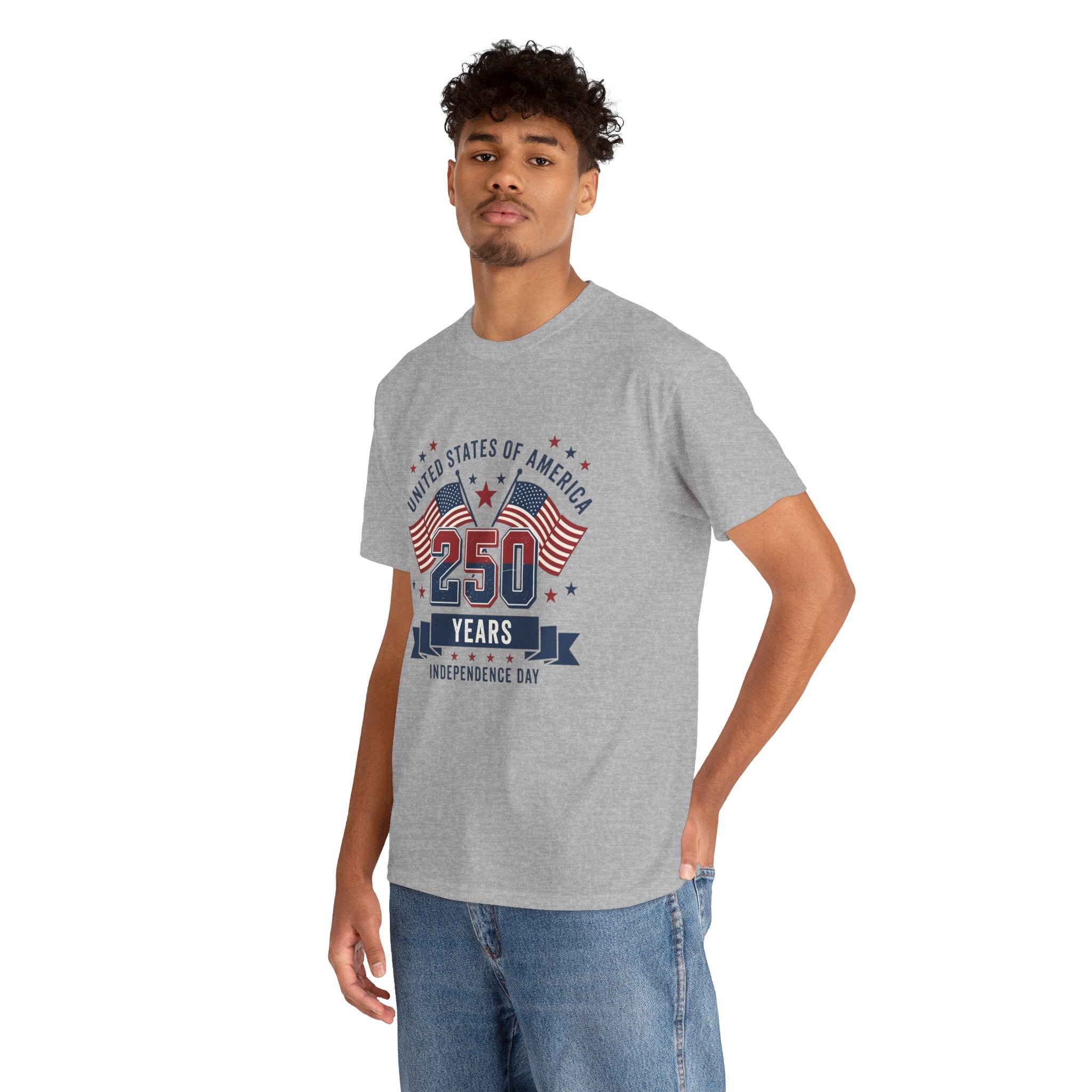 250 Years Independence Day T-Shirt — USA Flag Patriotic Tee