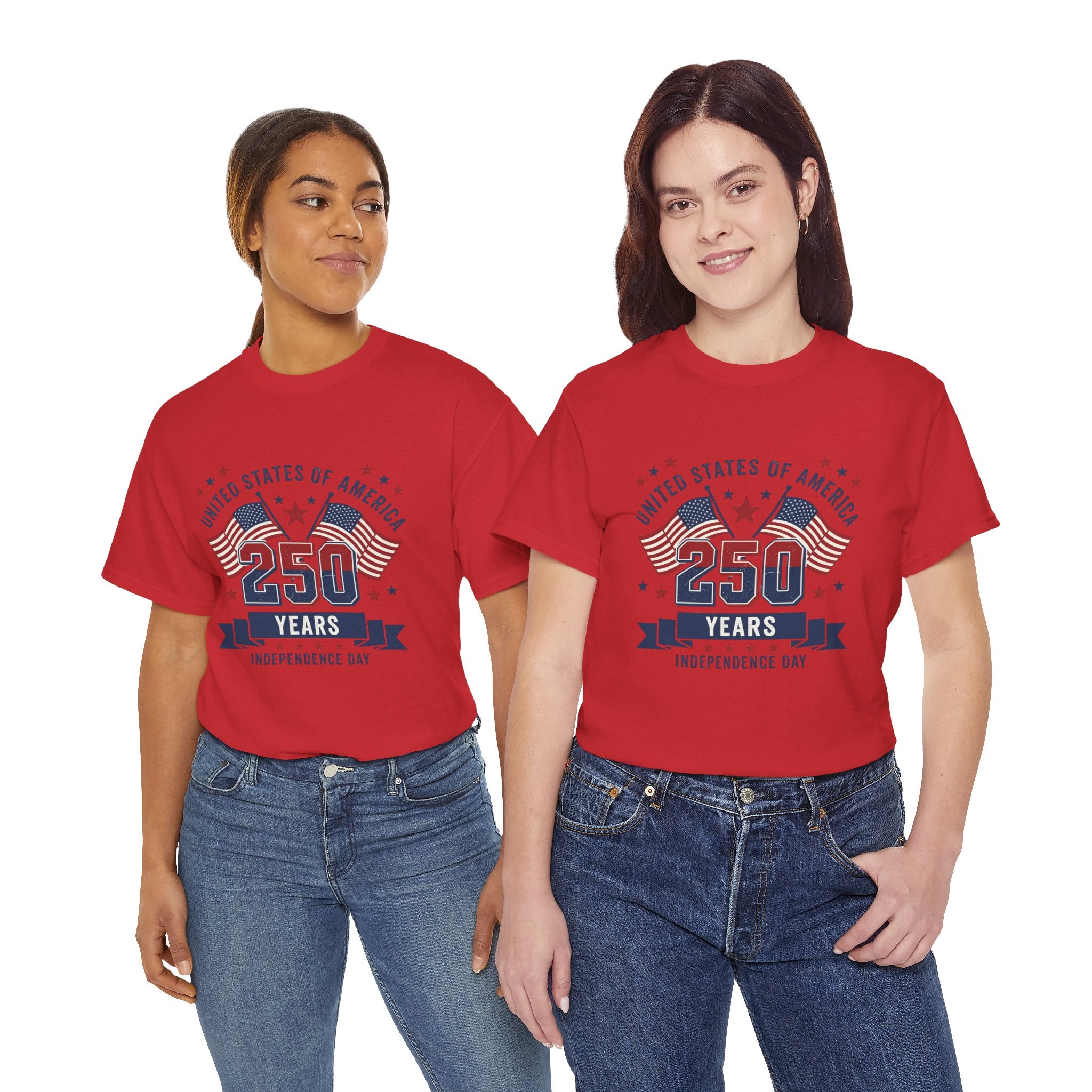 250 Years Independence Day T-Shirt — USA Flag Patriotic Tee