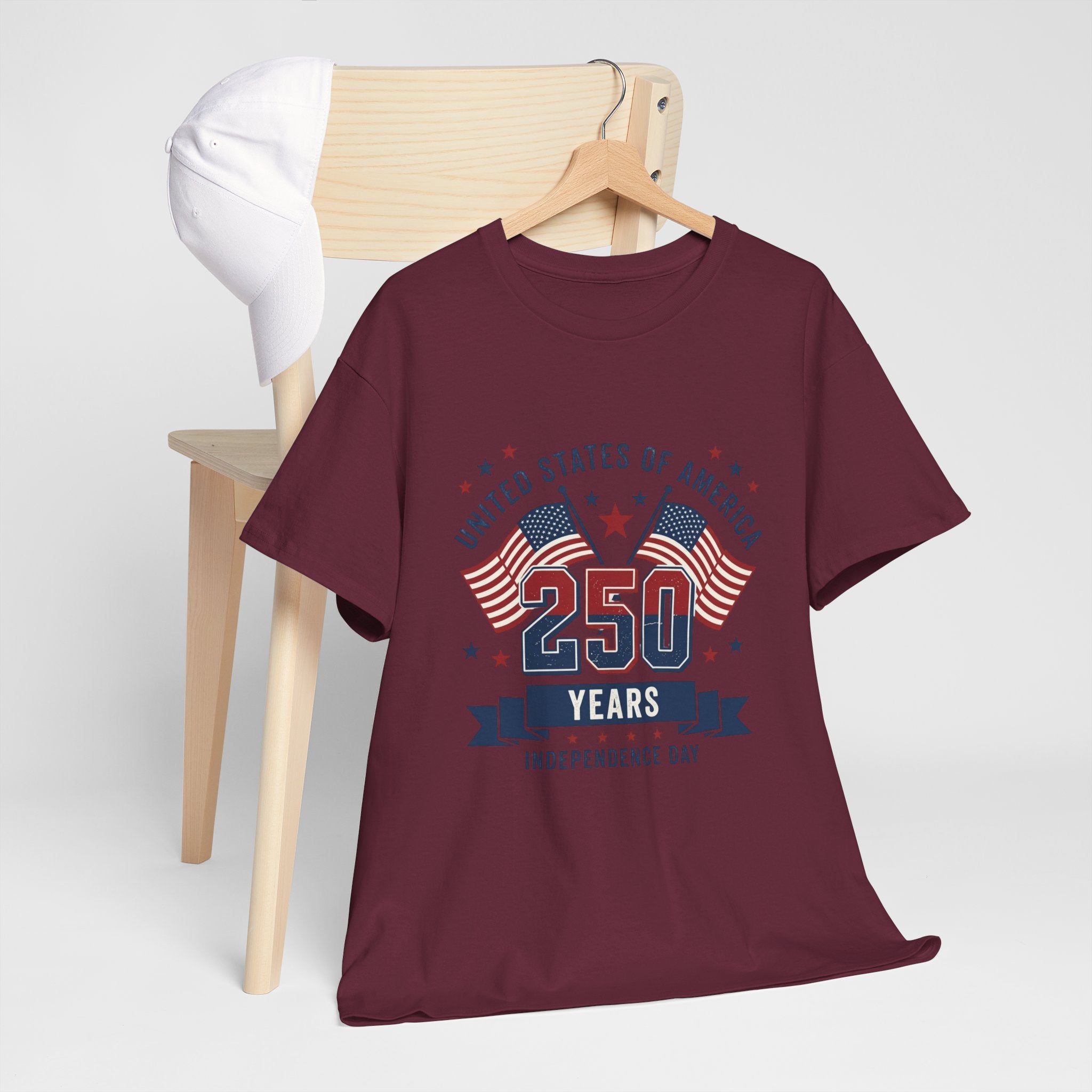 250 Years Independence Day T-Shirt — USA Flag Patriotic Tee