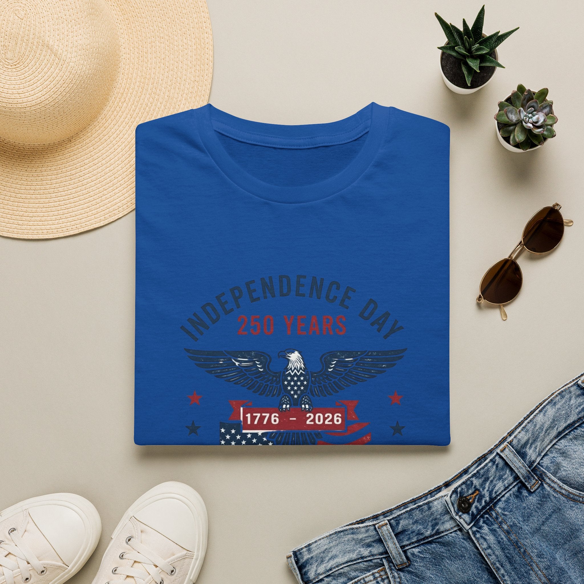 Independence Day 250 Years T-Shirt — 1776–2026 Eagle & Flag