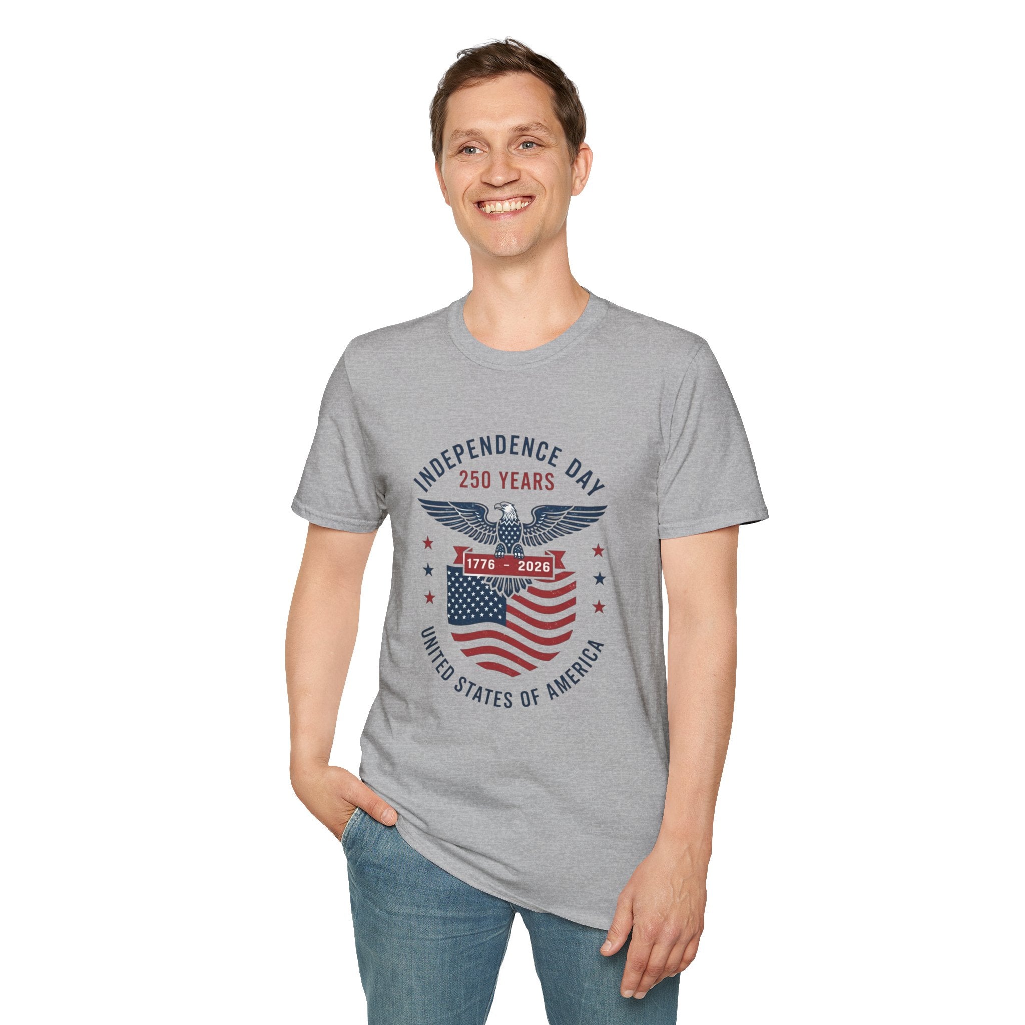 Independence Day 250 Years T-Shirt — 1776–2026 Eagle & Flag