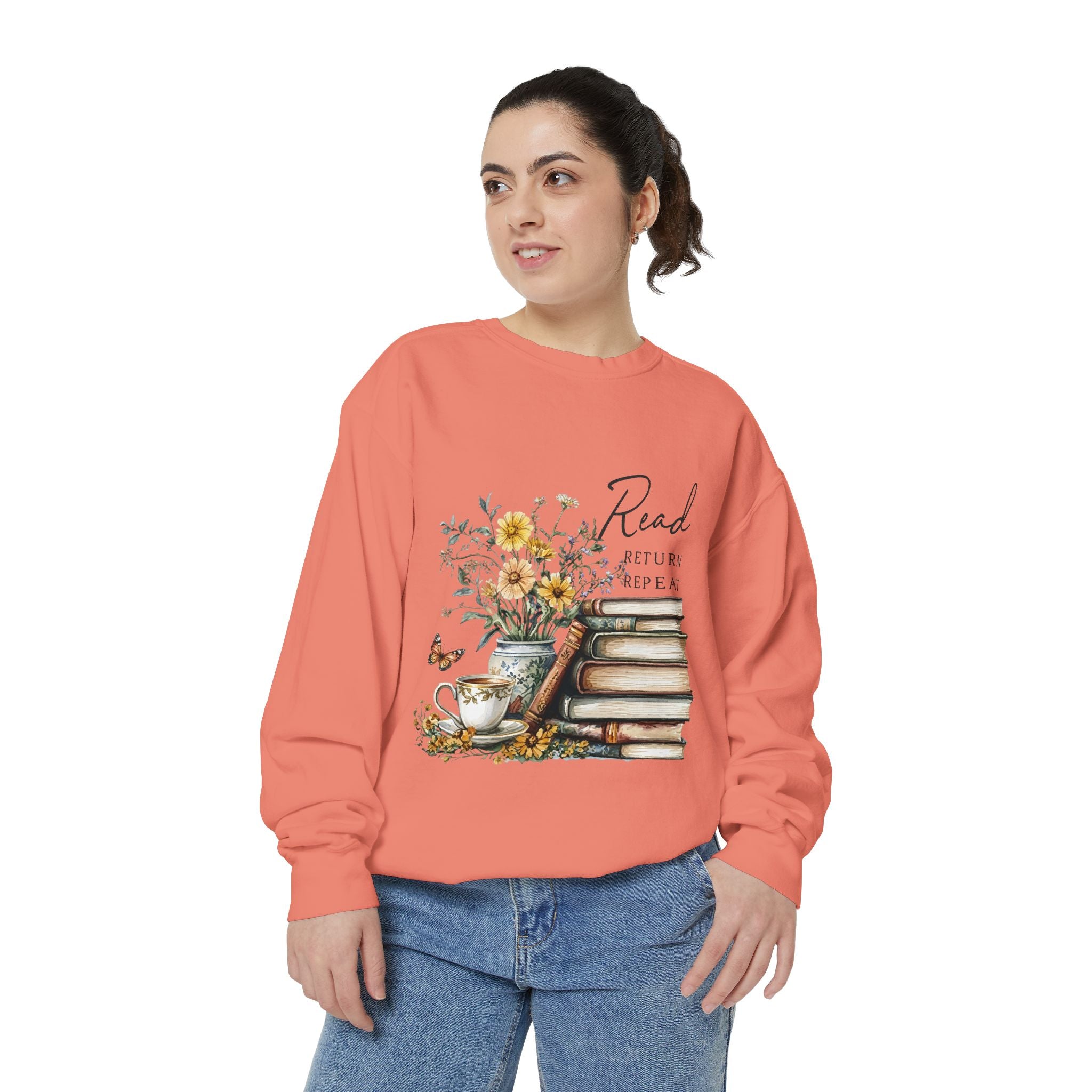 Book Lovers Garment-Dyed Sweatshirt