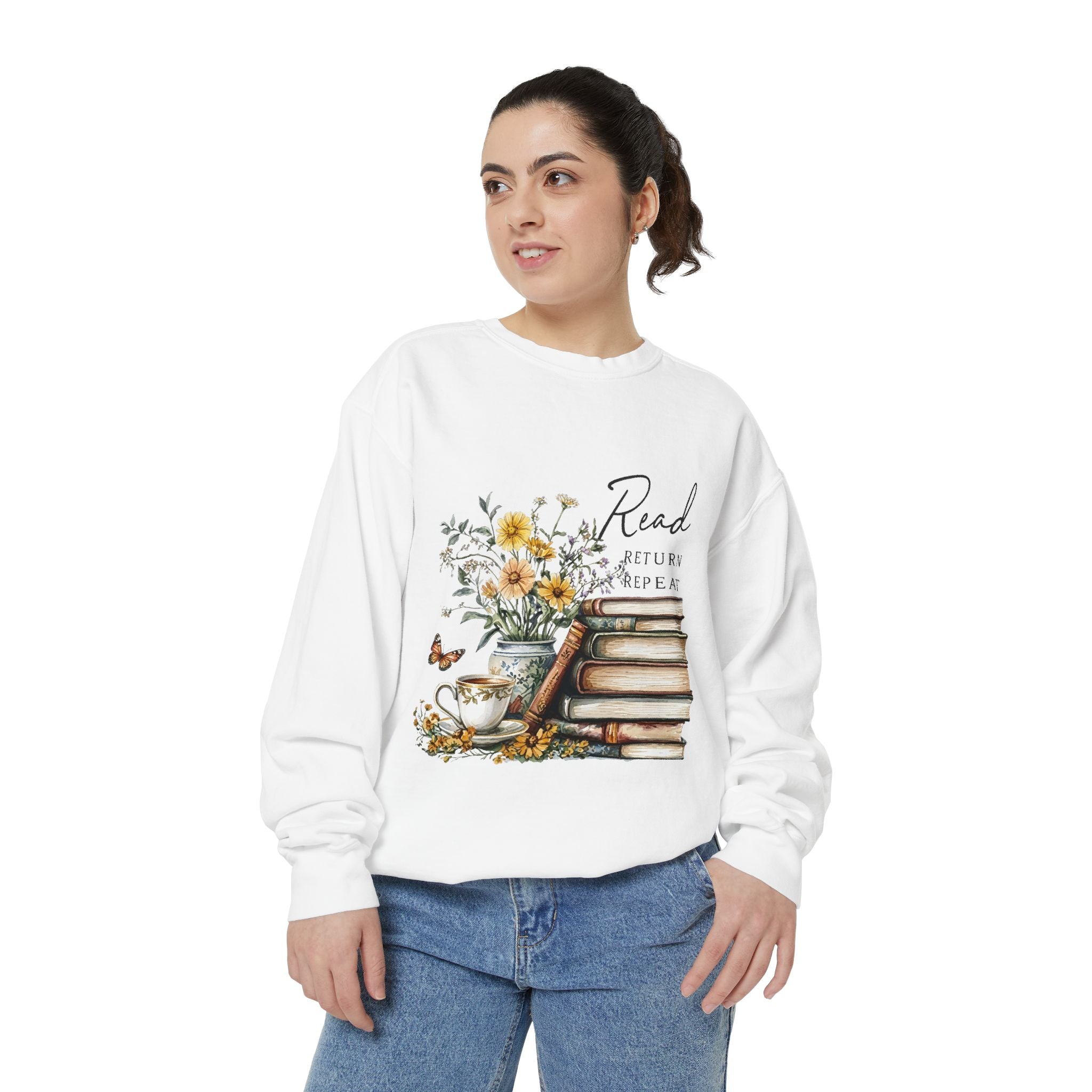 Book Lovers Garment-Dyed Sweatshirt